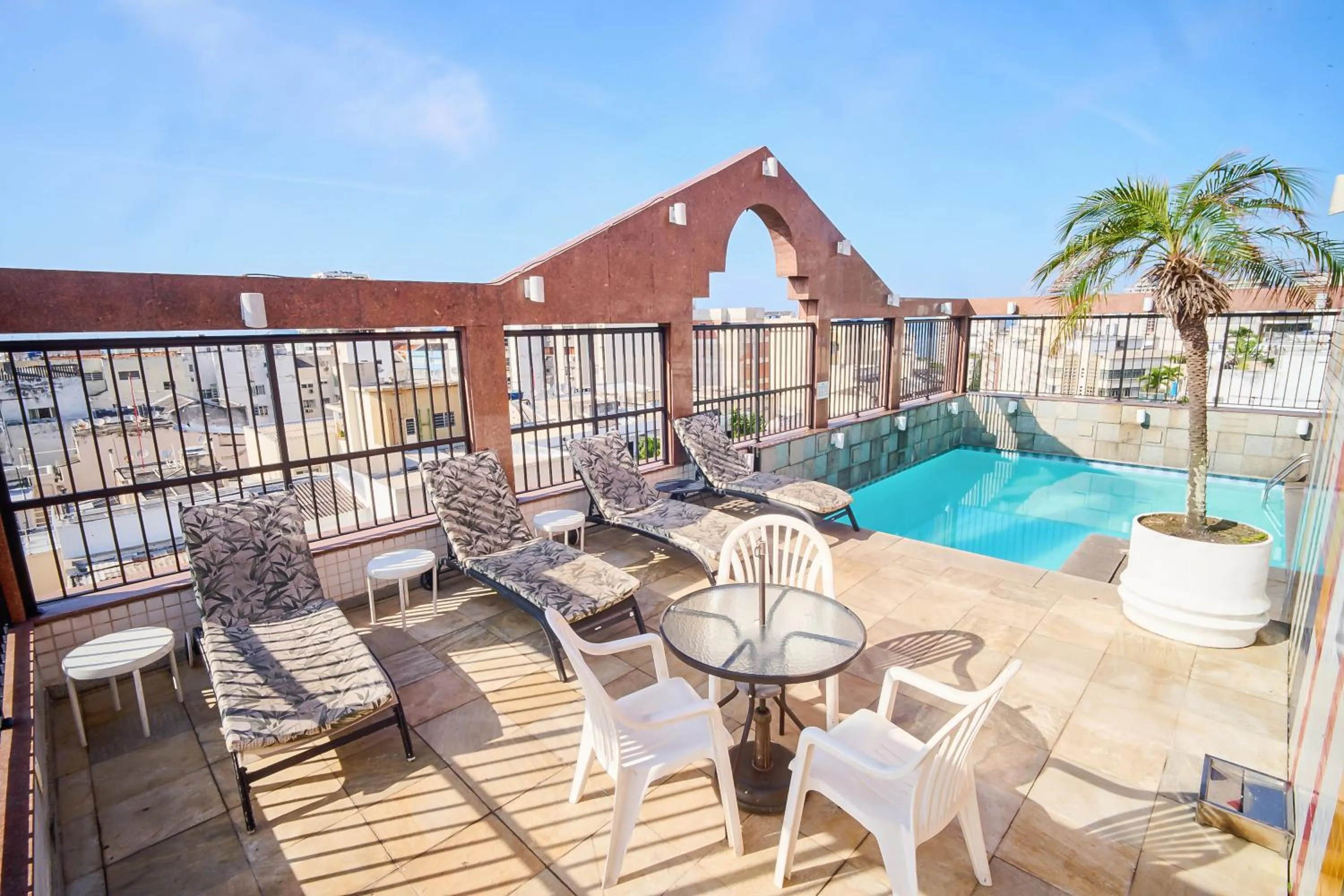 Swimming pool in South American Copacabana Hotel