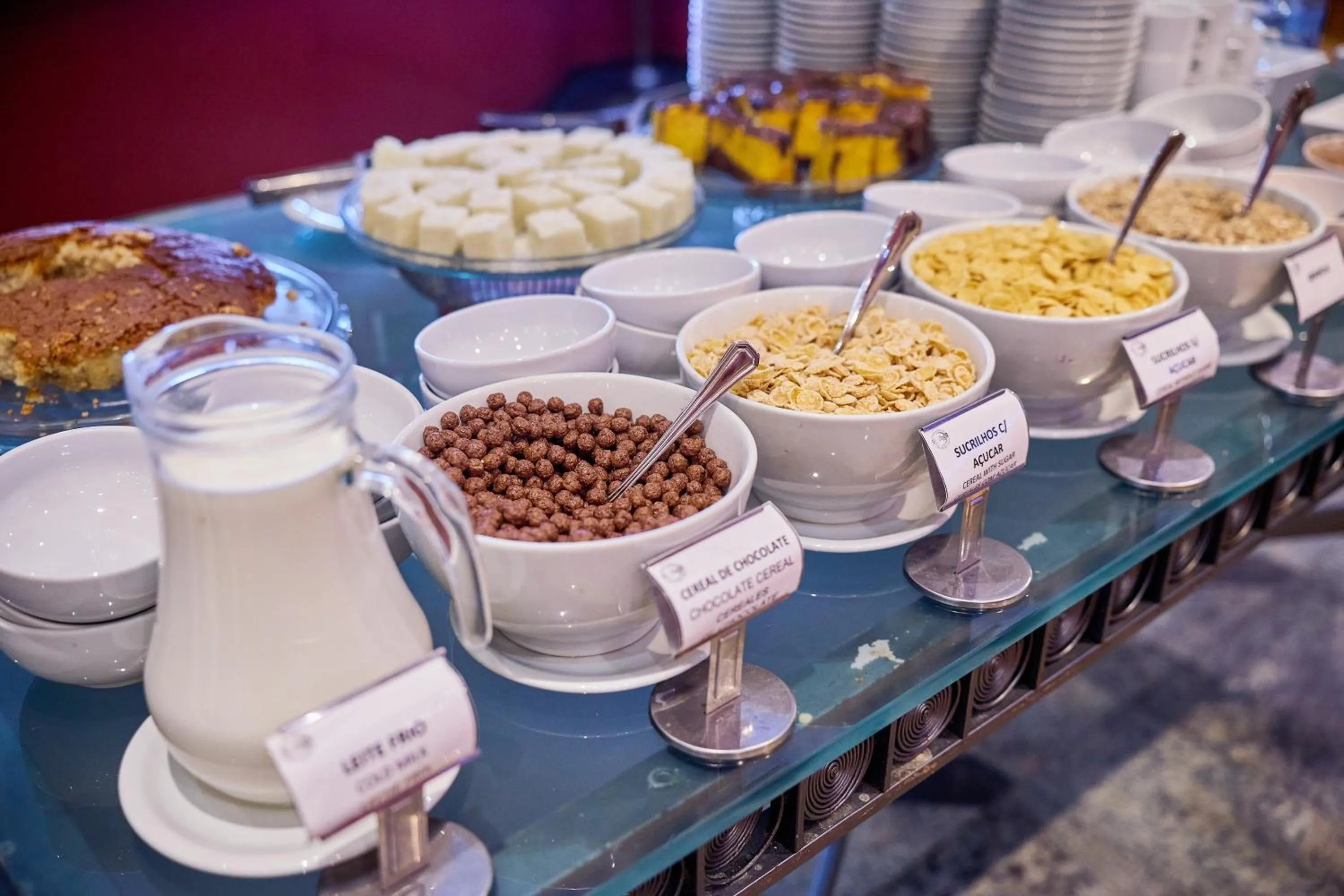 Breakfast in South American Copacabana Hotel