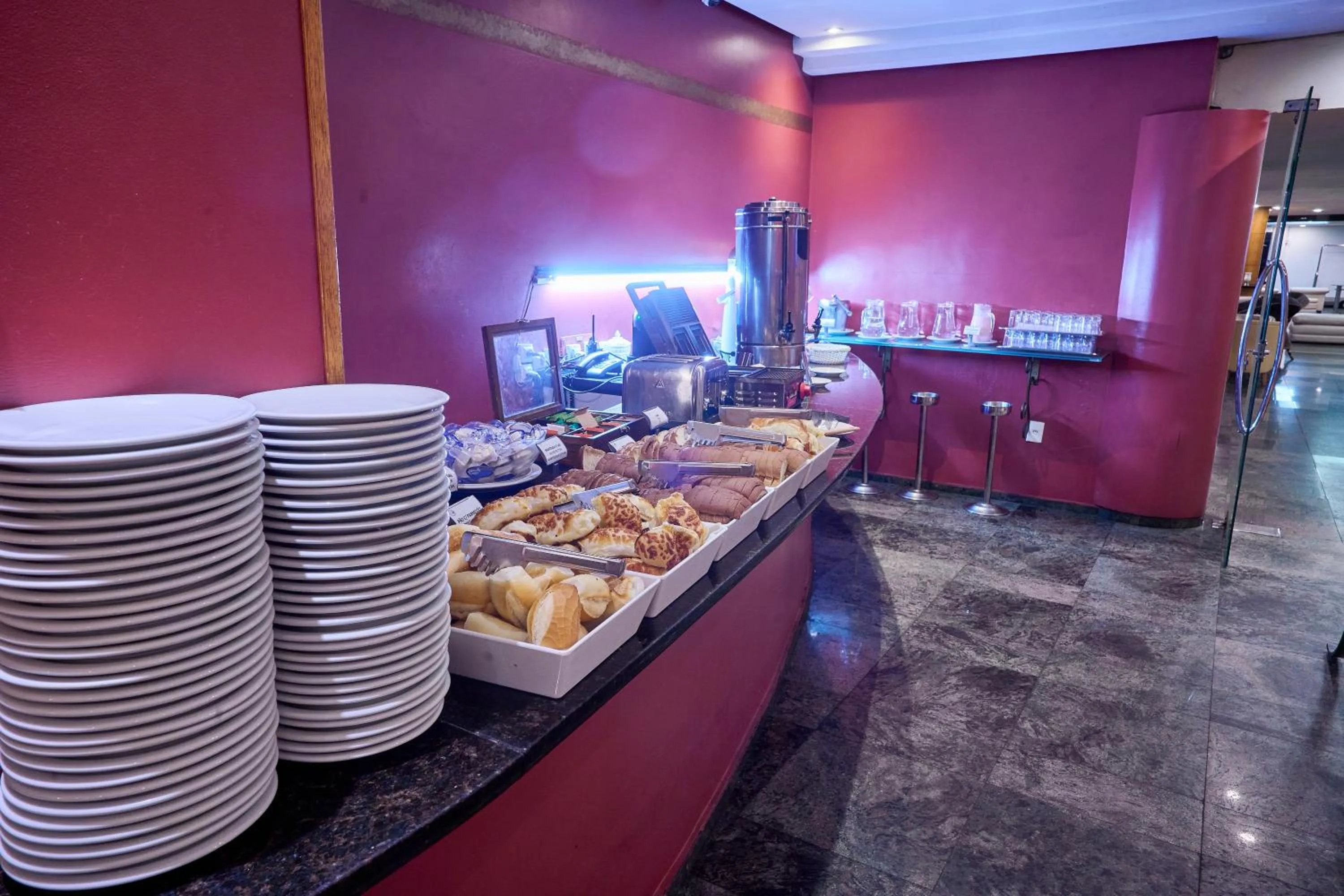 Breakfast in South American Copacabana Hotel