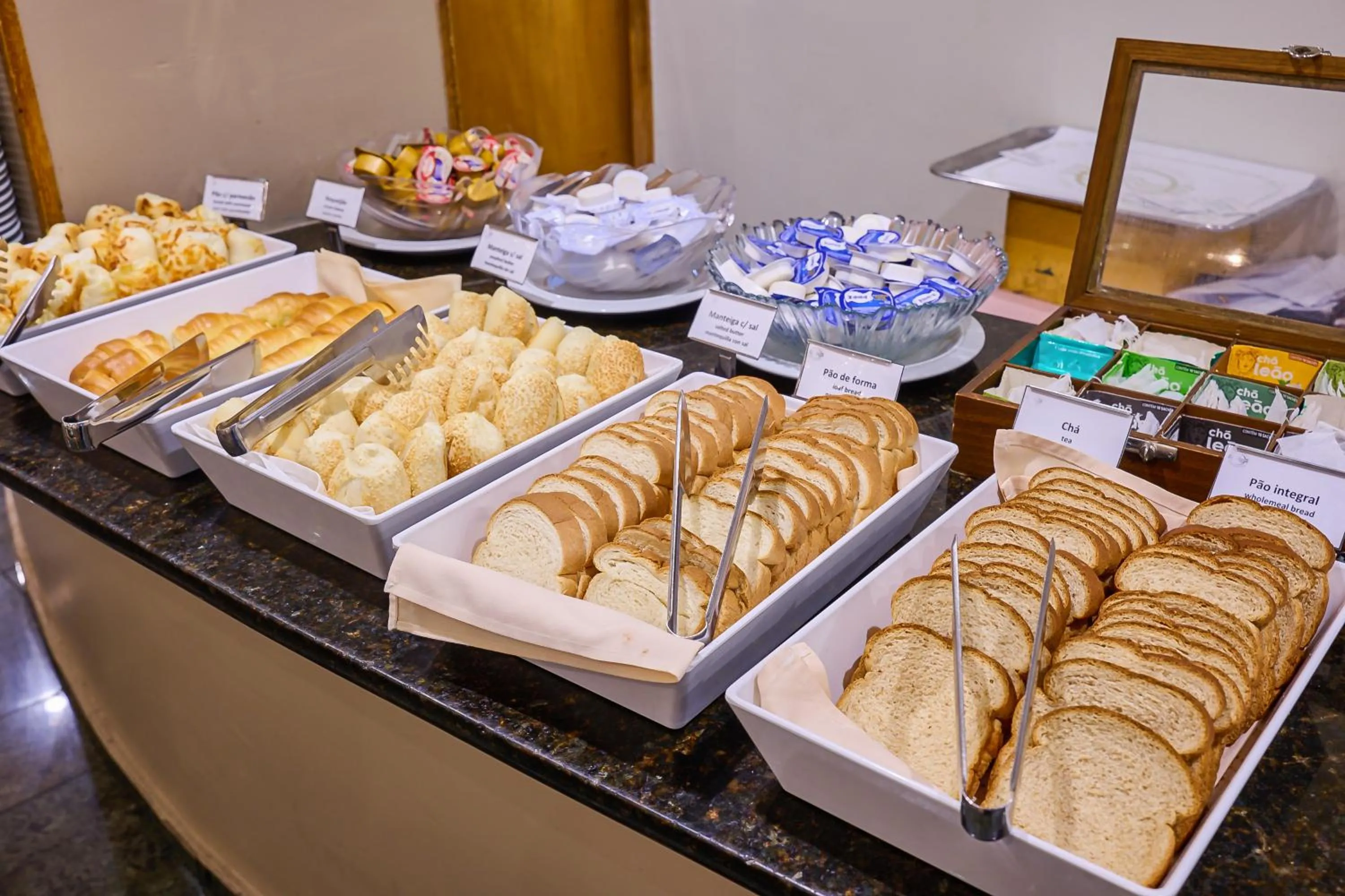 Breakfast in South American Copacabana Hotel