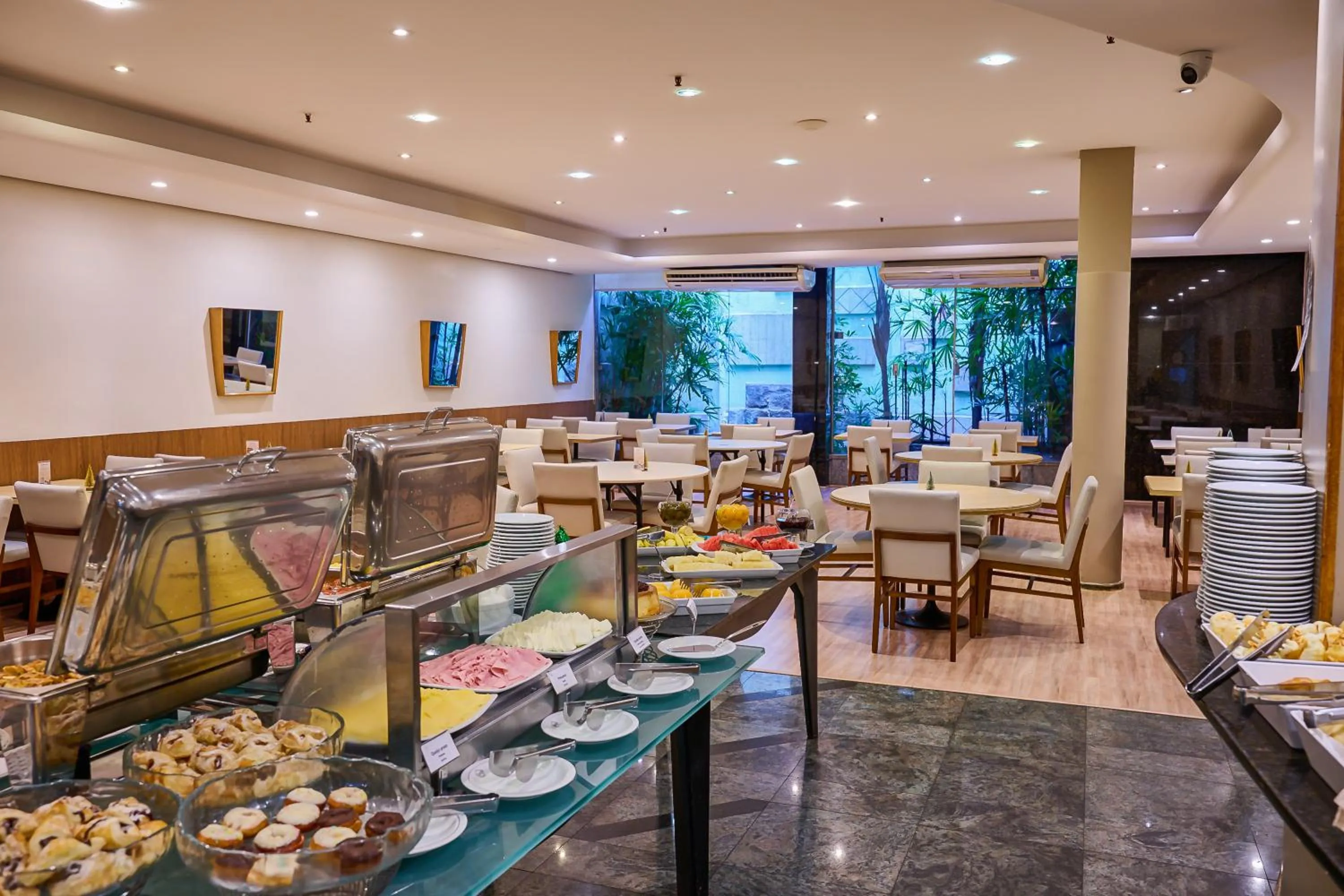 Breakfast in South American Copacabana Hotel