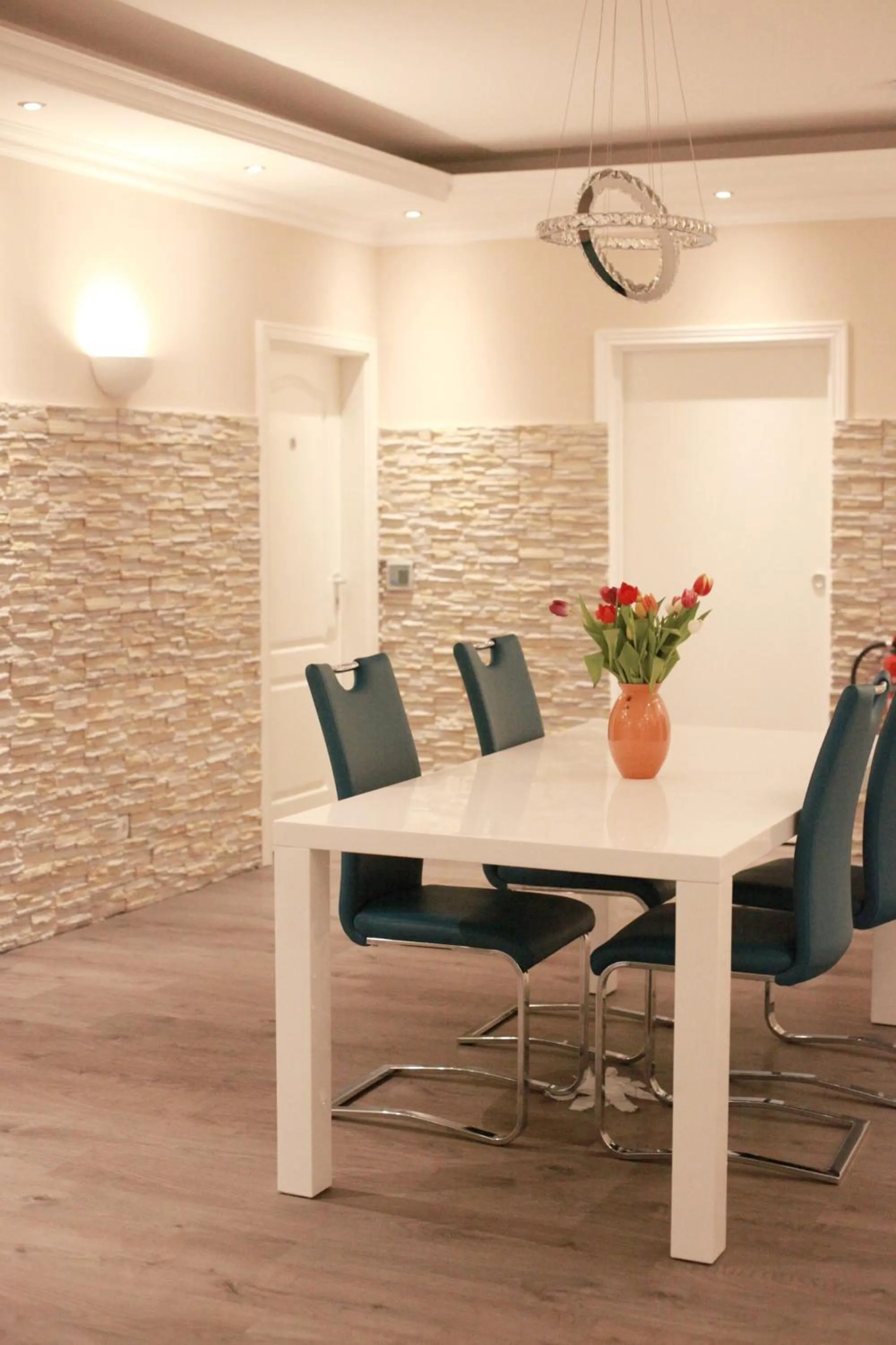 Communal lounge/ TV room in MAC City Hostel