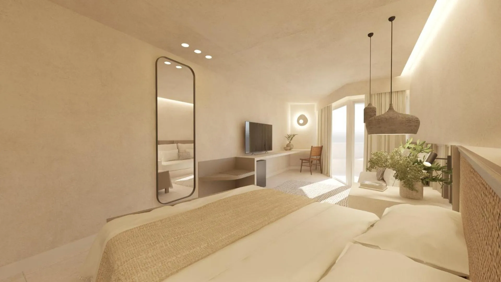 Bed in Hotel Sahara Playa