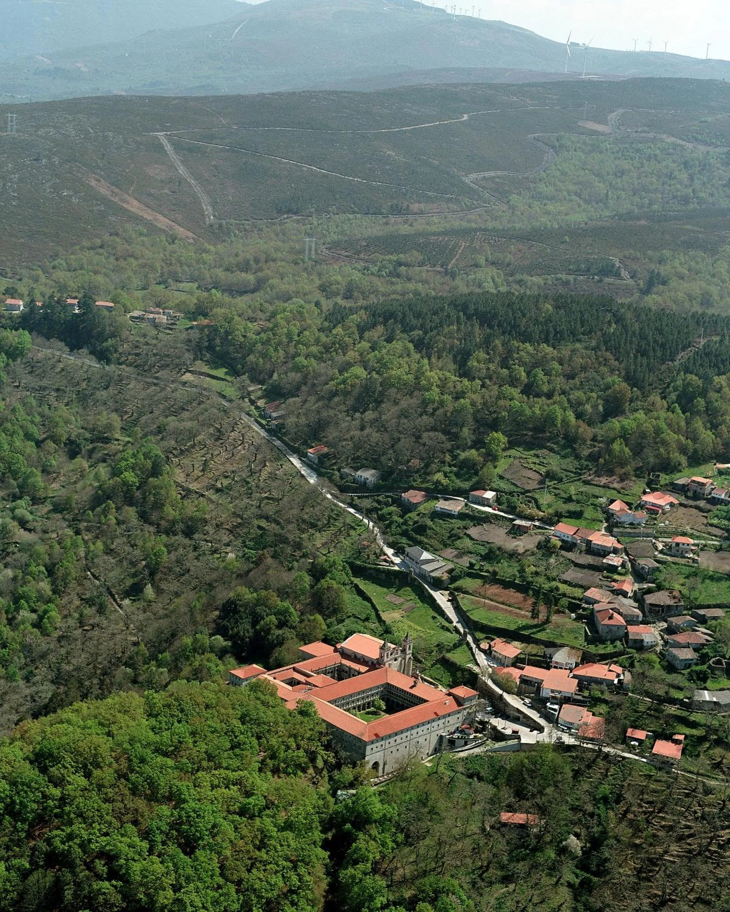 Bird's eye view in Parador de Santo Estevo