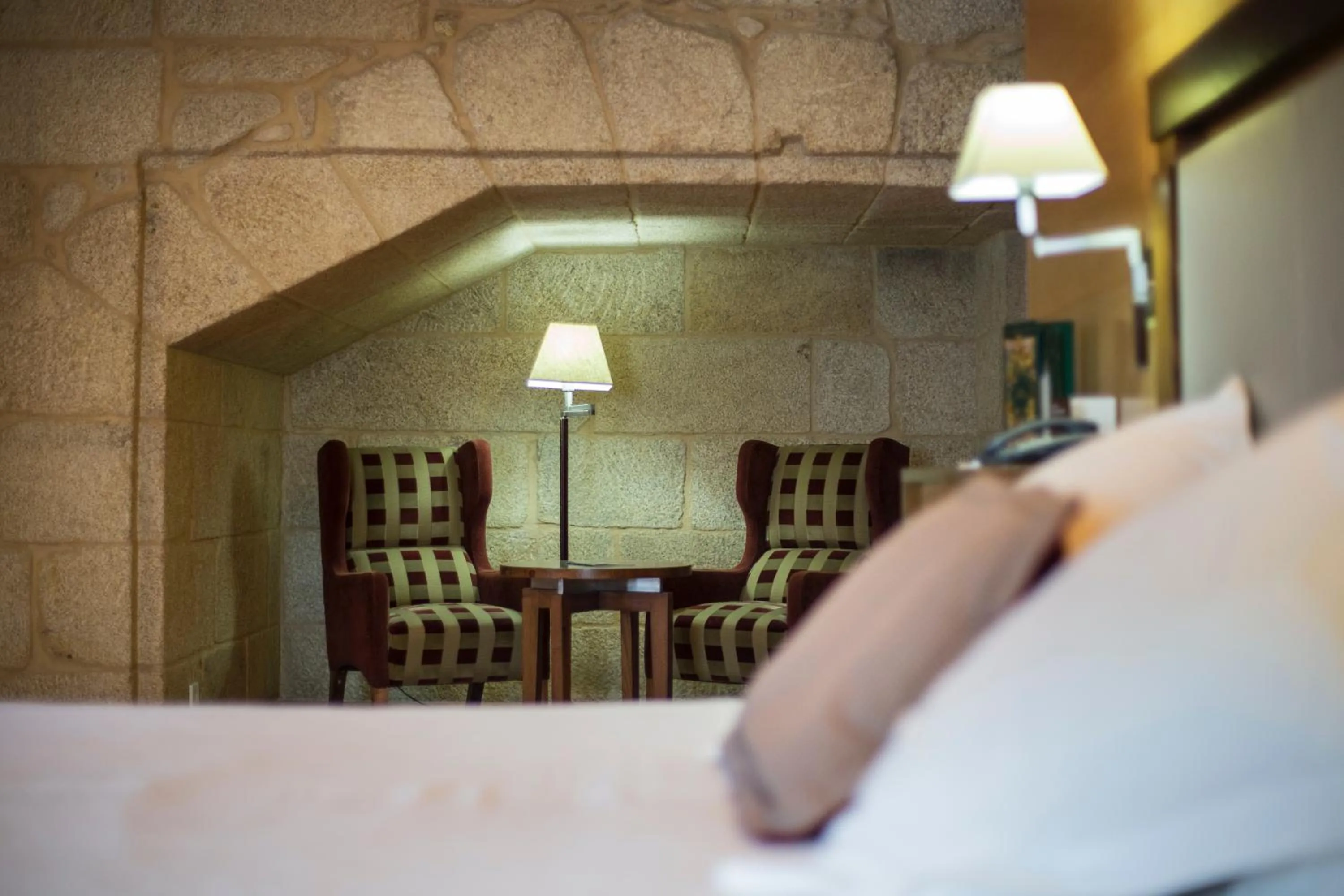 Decorative detail, Bed in Parador de Santo Estevo