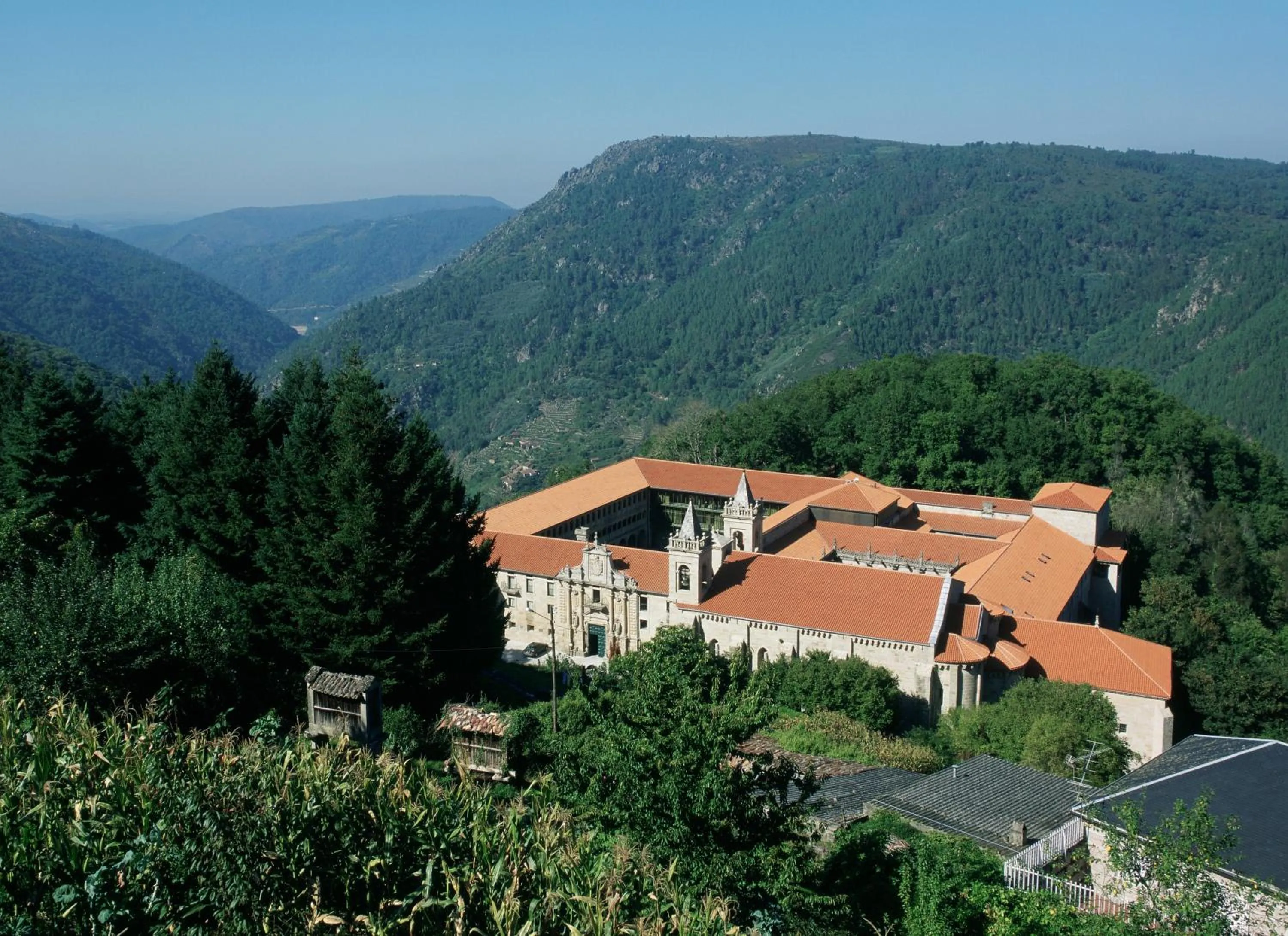 Bird's eye view in Parador de Santo Estevo