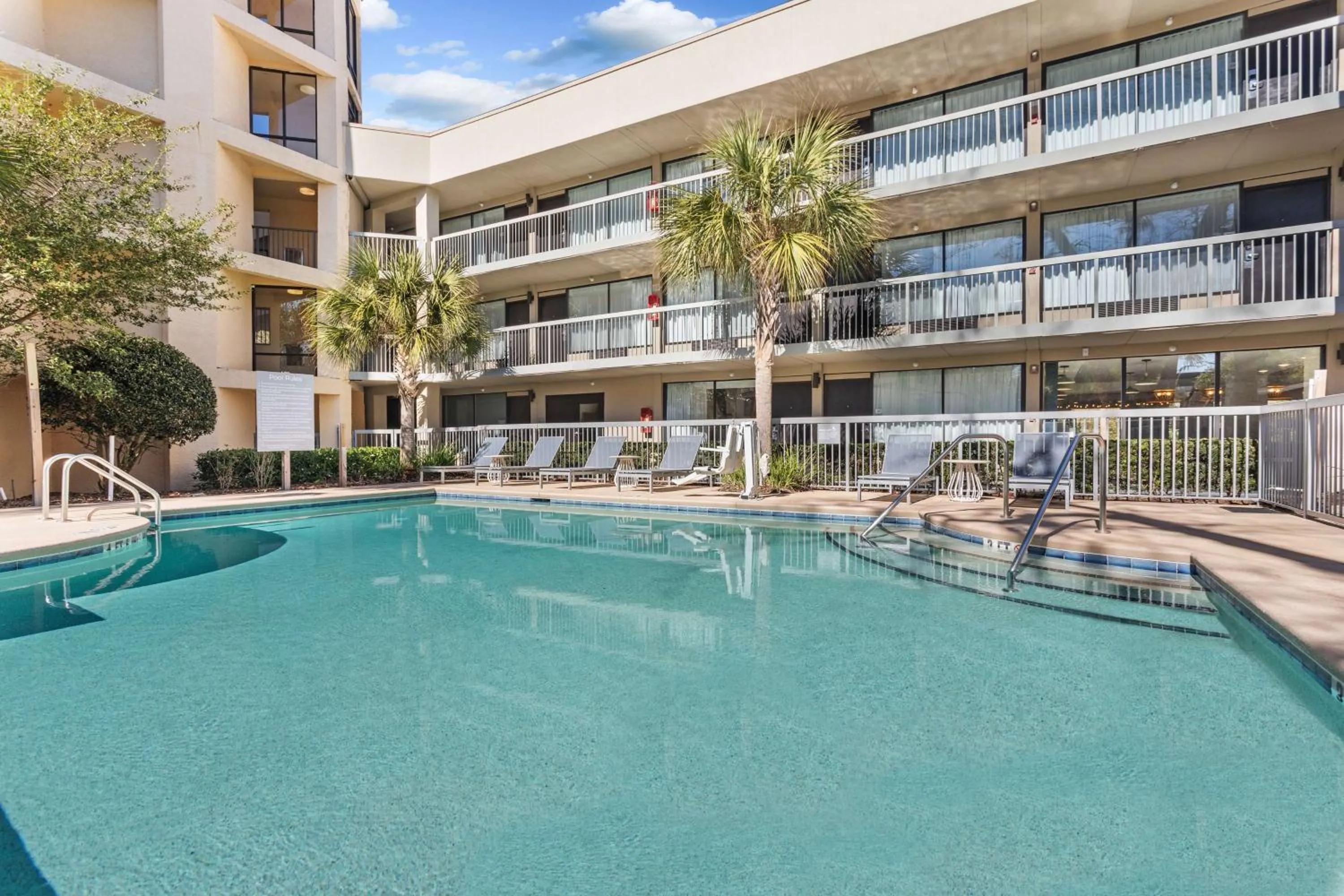 Pool view in Spark by Hilton Hilton Head Island