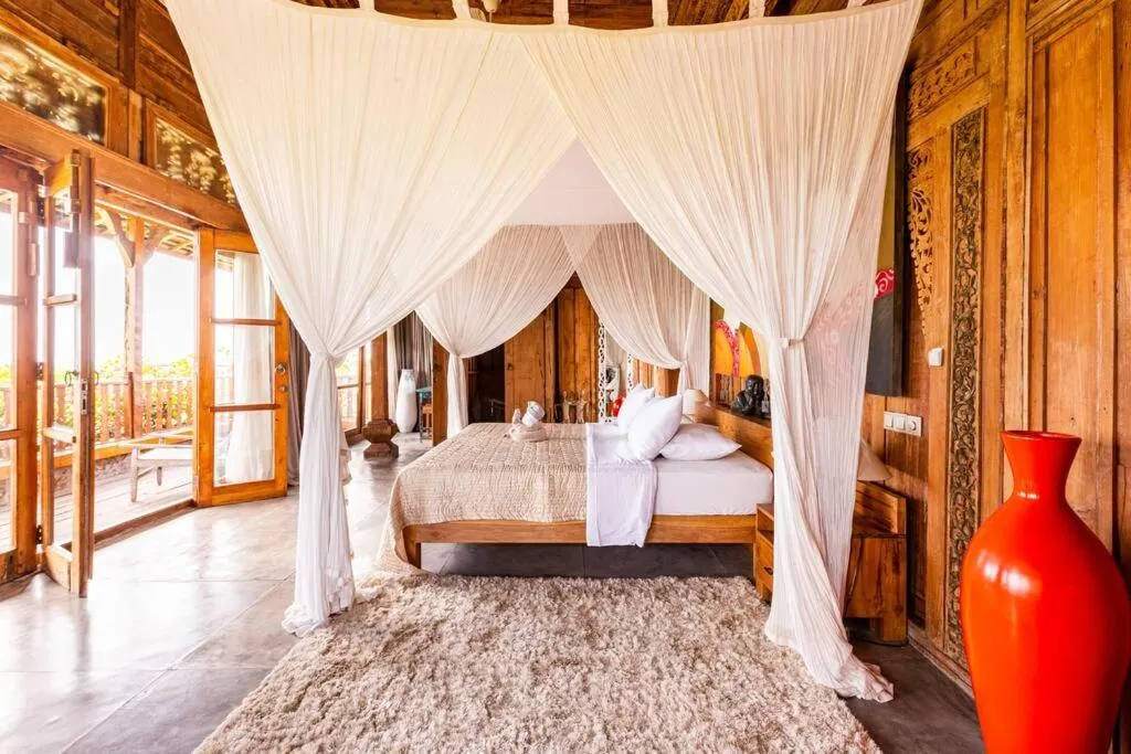 Bed in Alami Boutique Villas & Resort