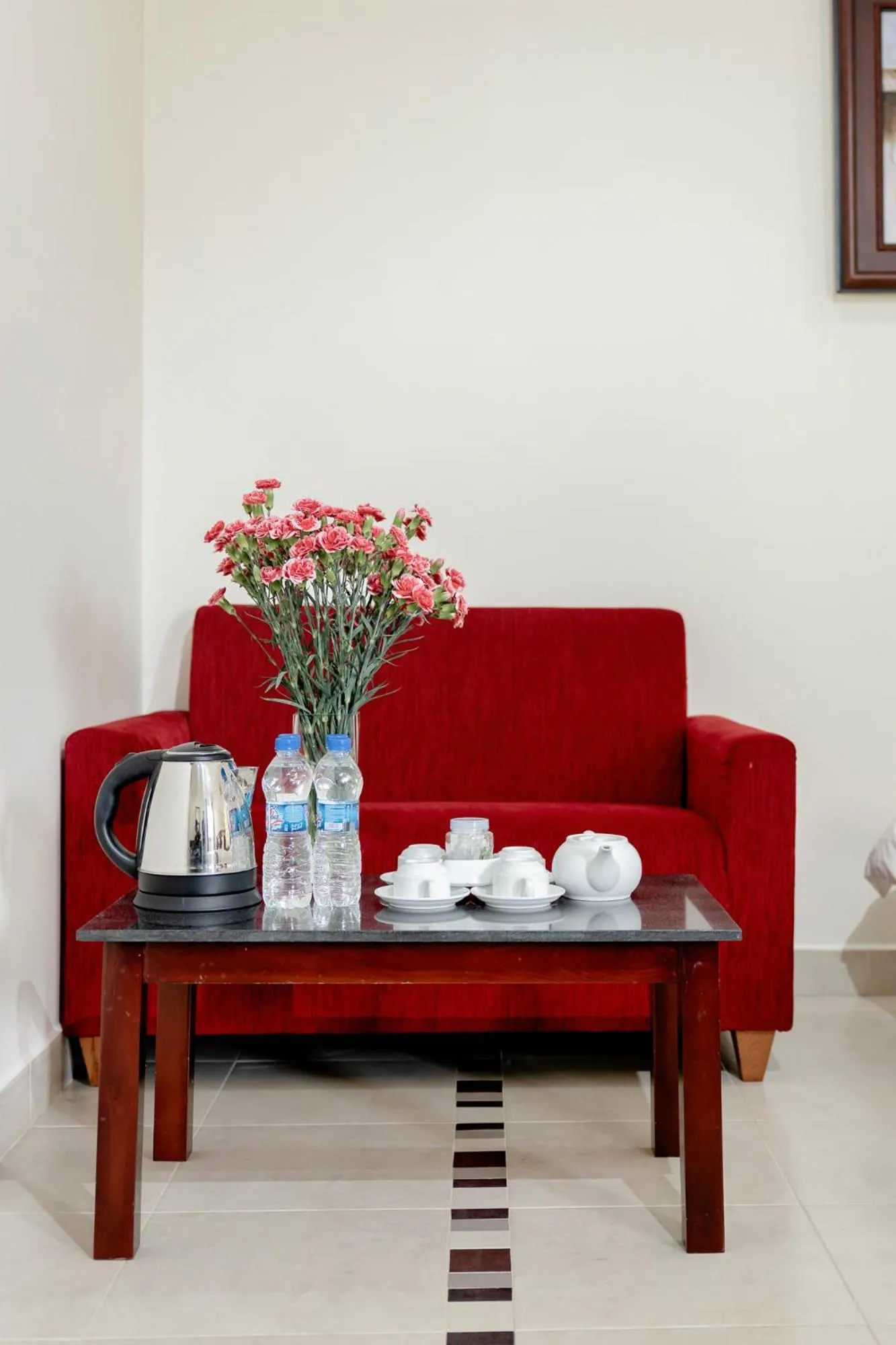 Seating area in Hùng Phong Hotel - Near Dalat Market