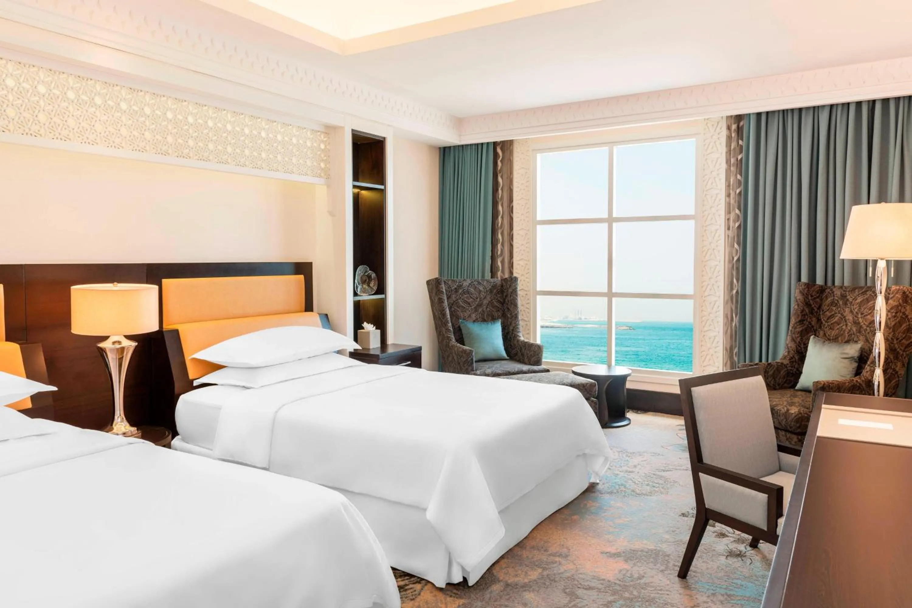 Photo of the whole room, Bed in Sheraton Sharjah Beach Resort and Spa