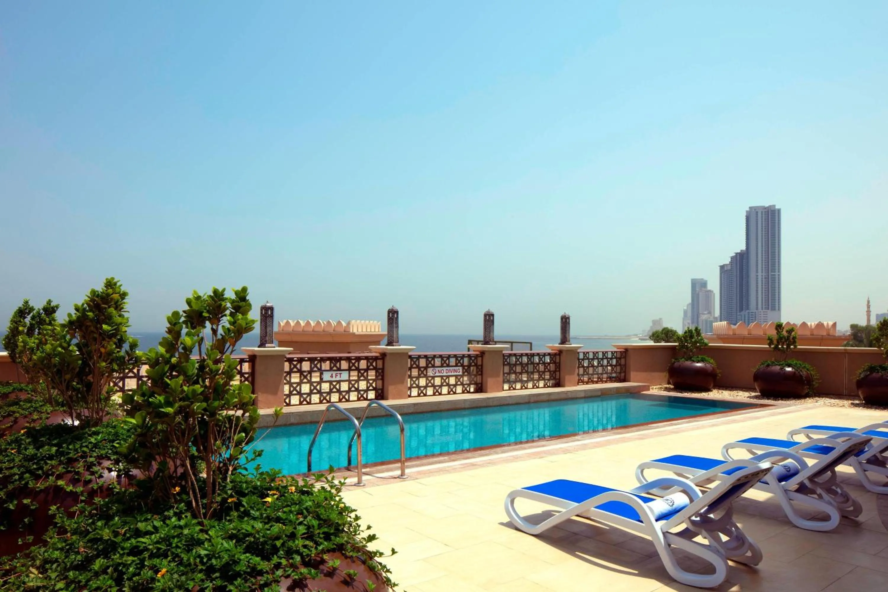 Swimming pool in Sheraton Sharjah Beach Resort and Spa