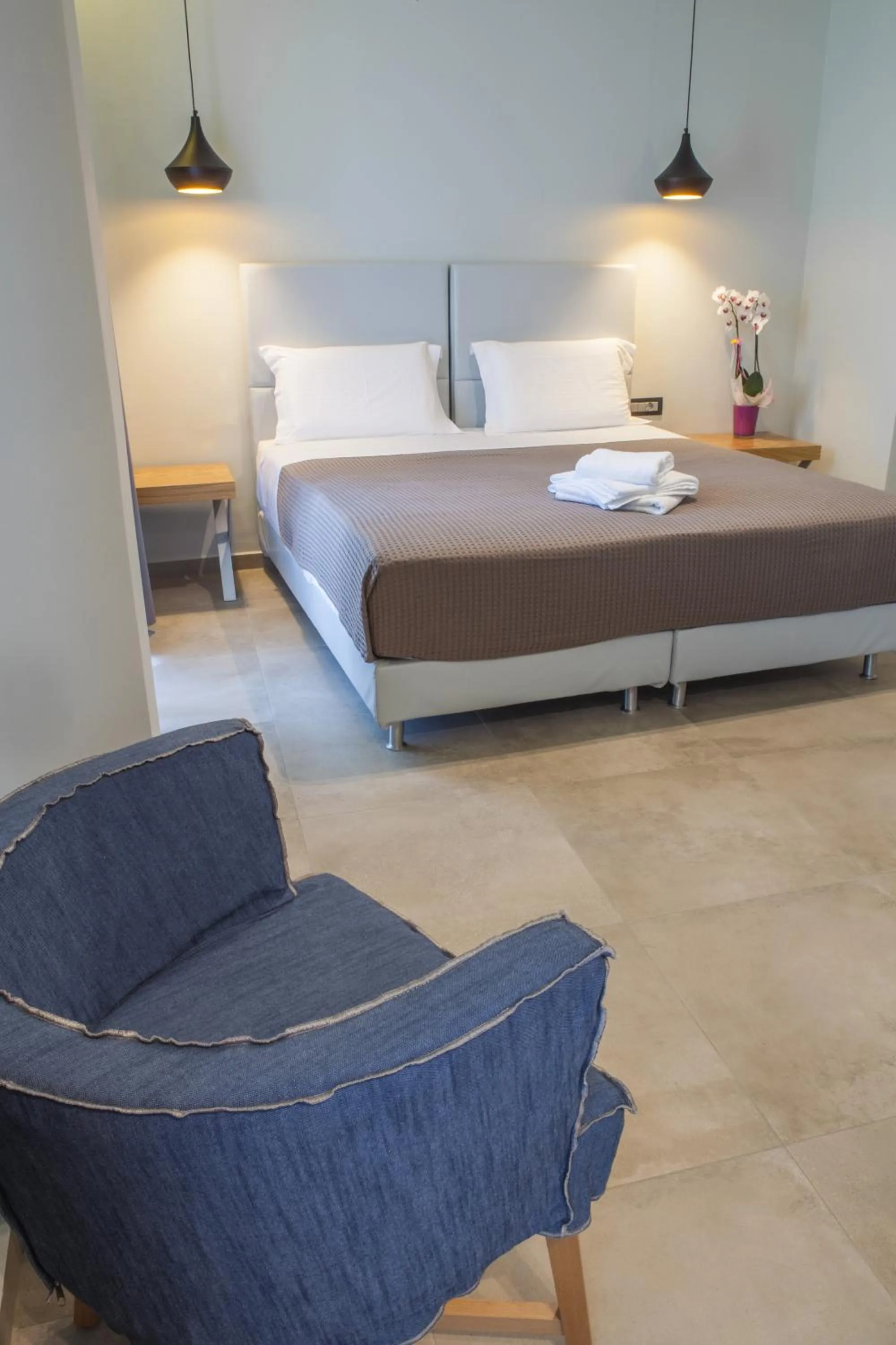 Bedroom, Bed in Anemos Rooms & Apartments