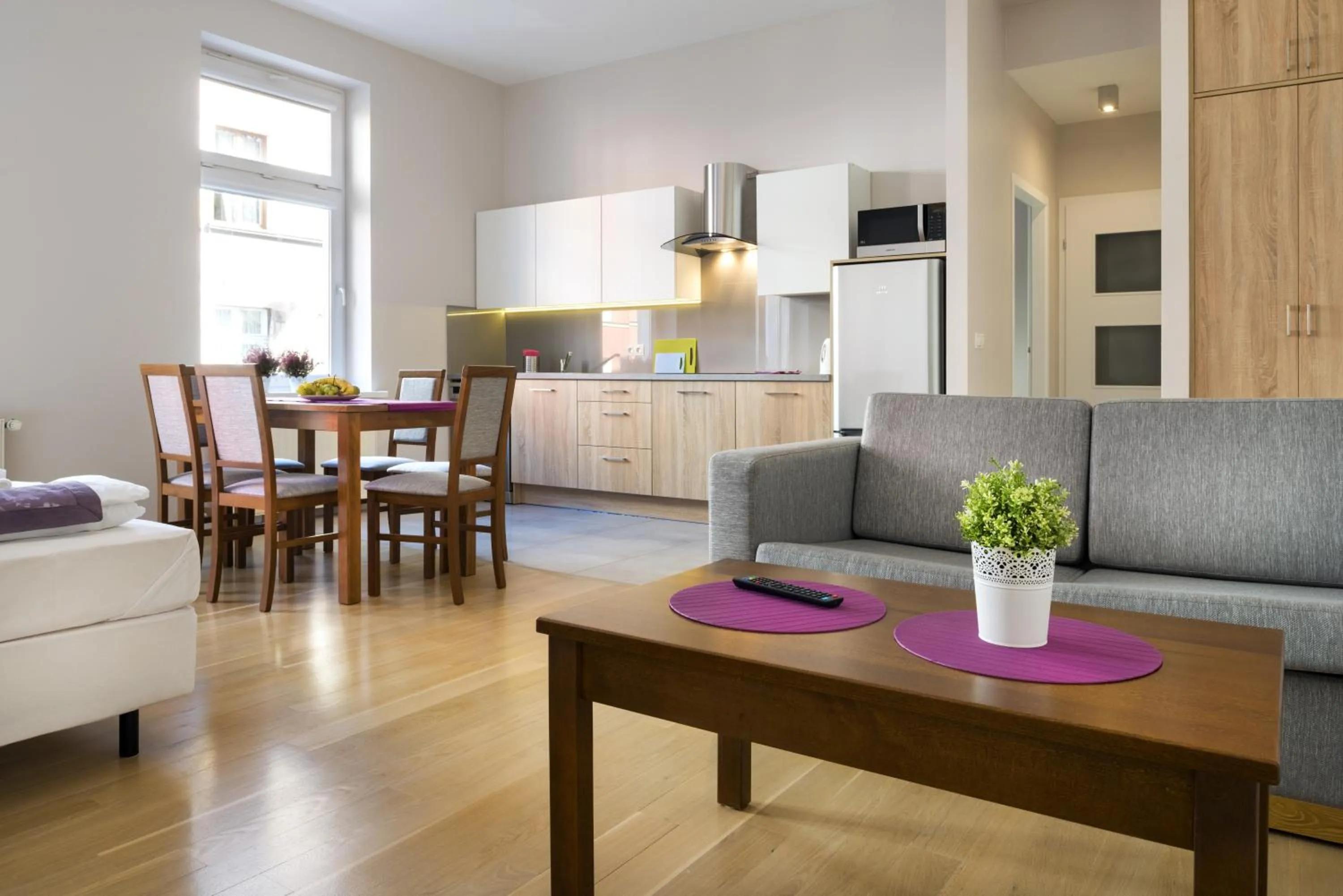 Living room in Emaus Apartments