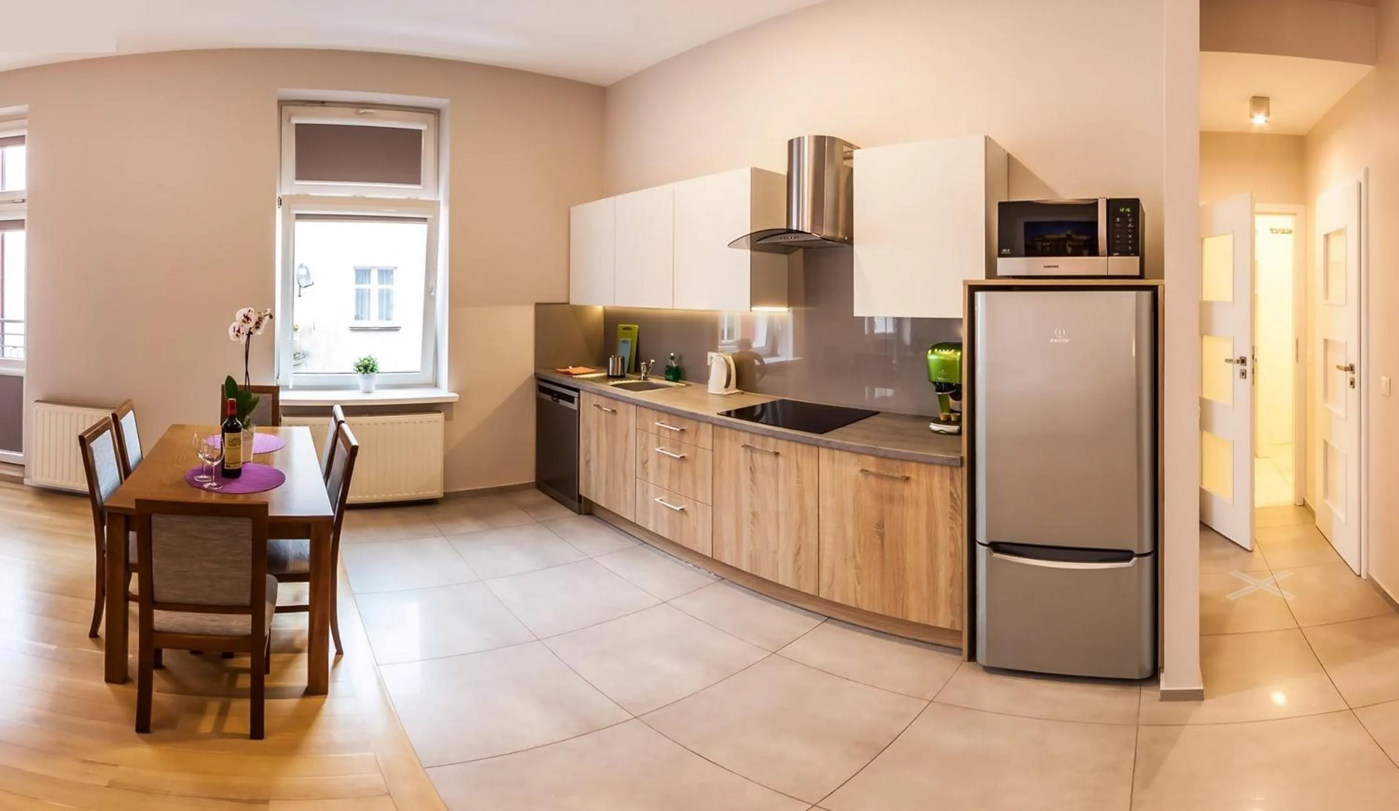 Kitchen or kitchenette in Emaus Apartments