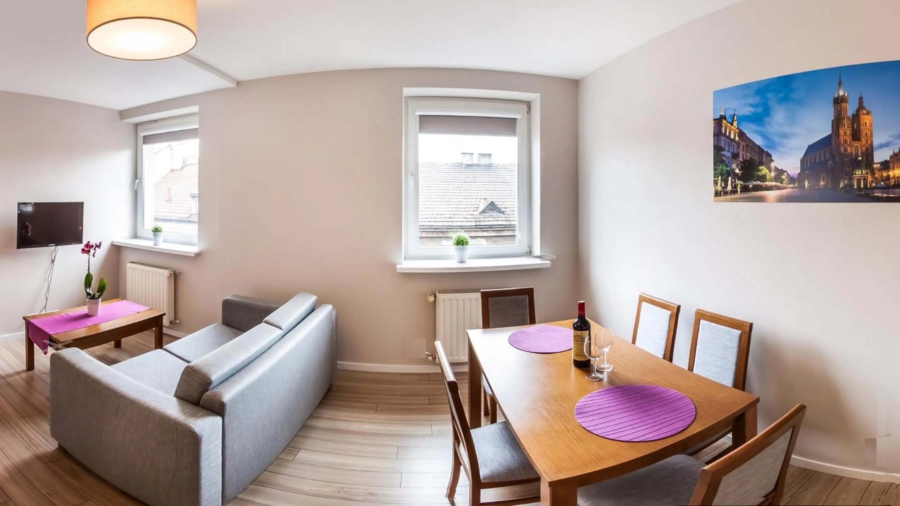 Living room in Emaus Apartments