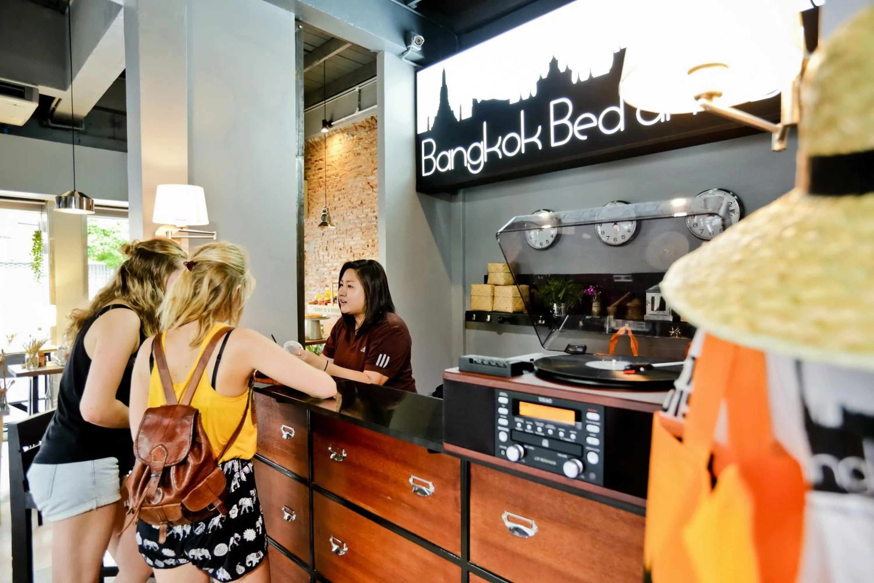 Lobby or reception in Bangkok Bed and Bike