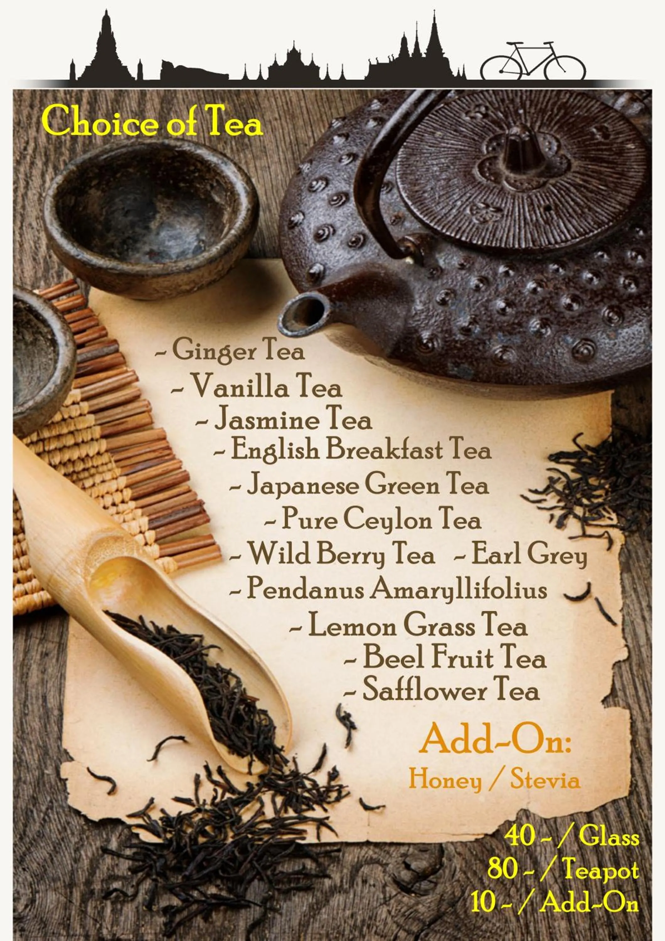 Restaurant/places to eat in Bangkok Bed and Bike