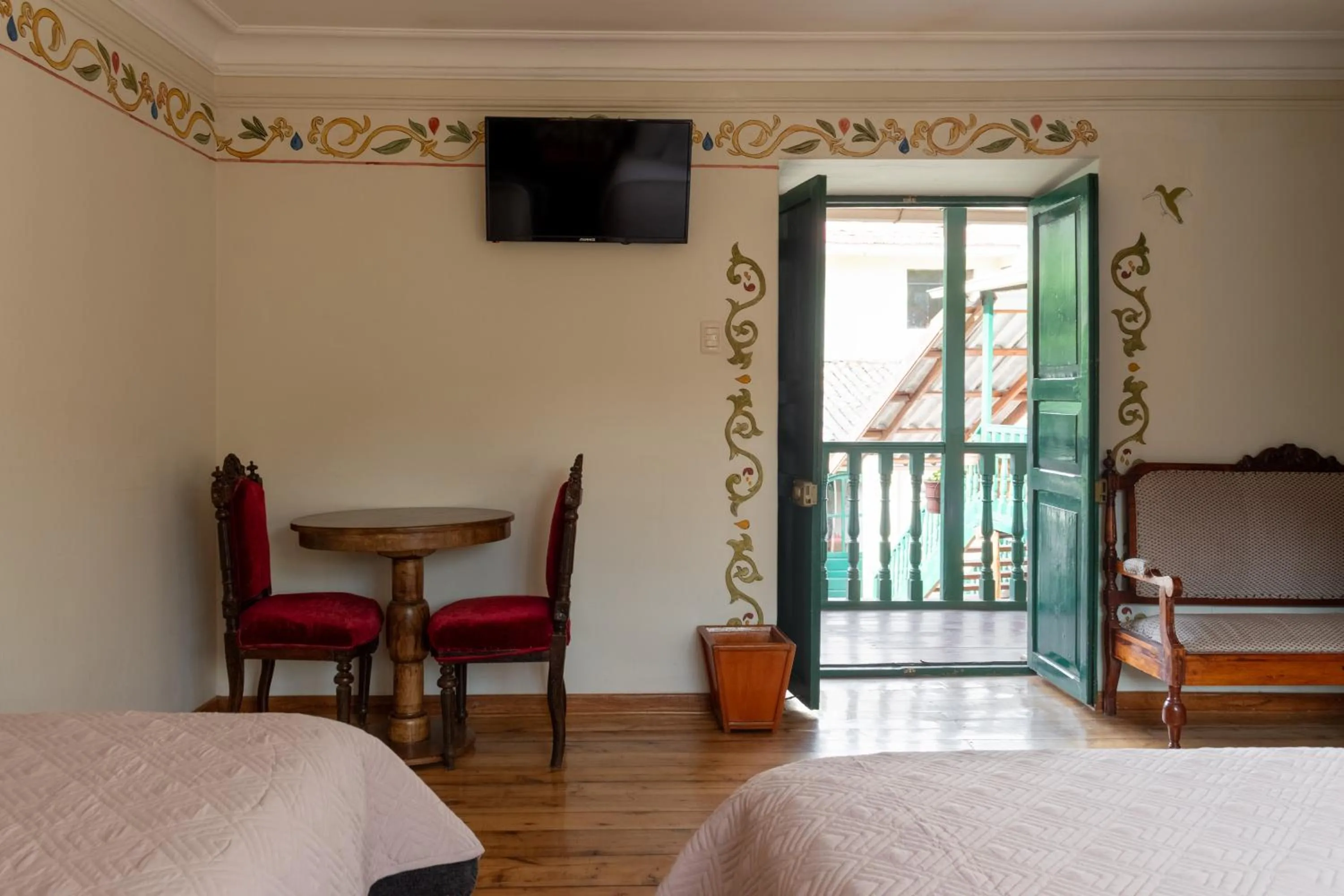 TV and multimedia, Bed in Hospedaje La Florida