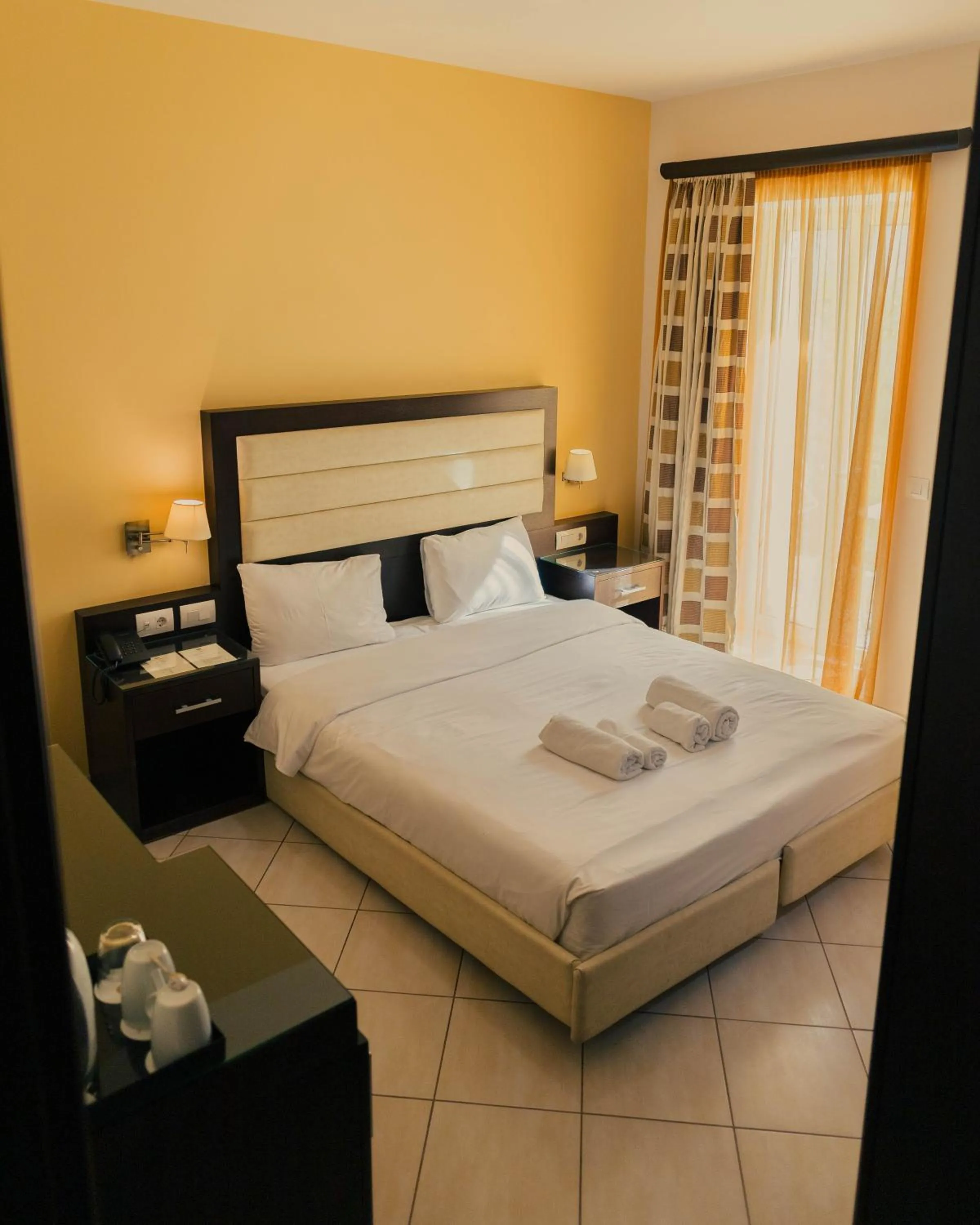 Bedroom, Bed in Hotel Kyani Akti