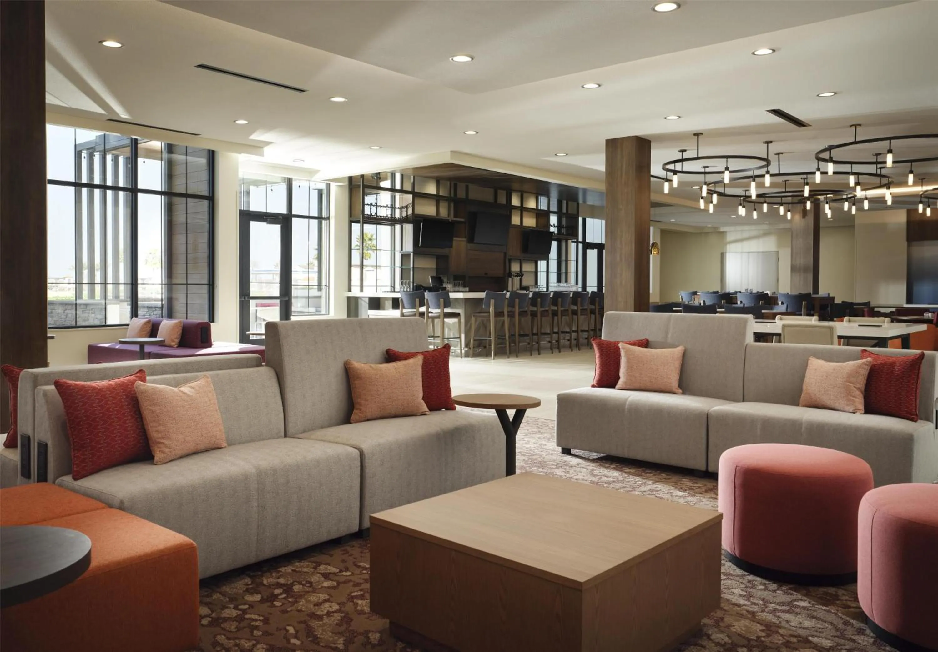 Lobby or reception in Hilton Garden Inn Merced