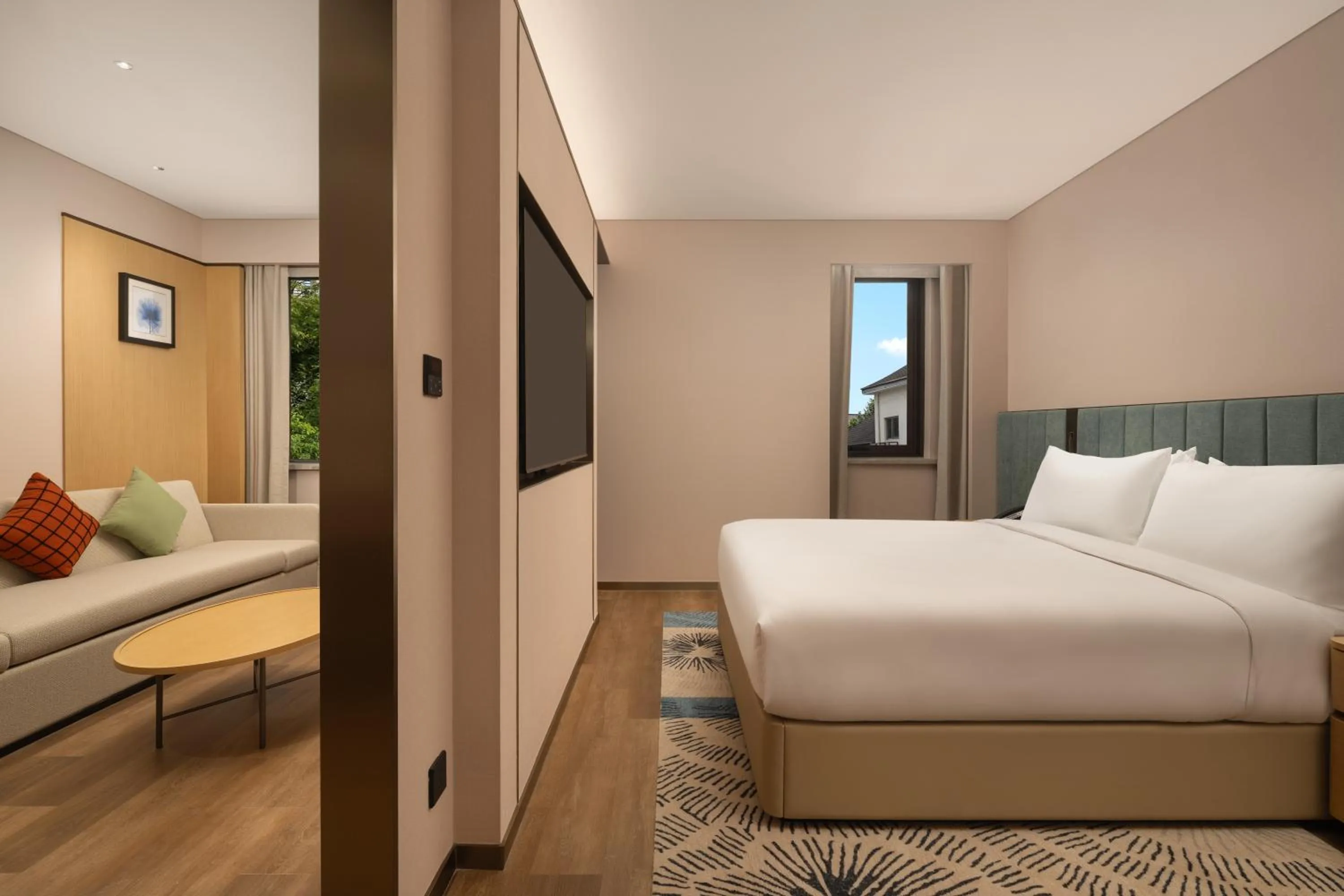 Bed in Hilton Garden Inn Shaoxing Lu Xun Native Place