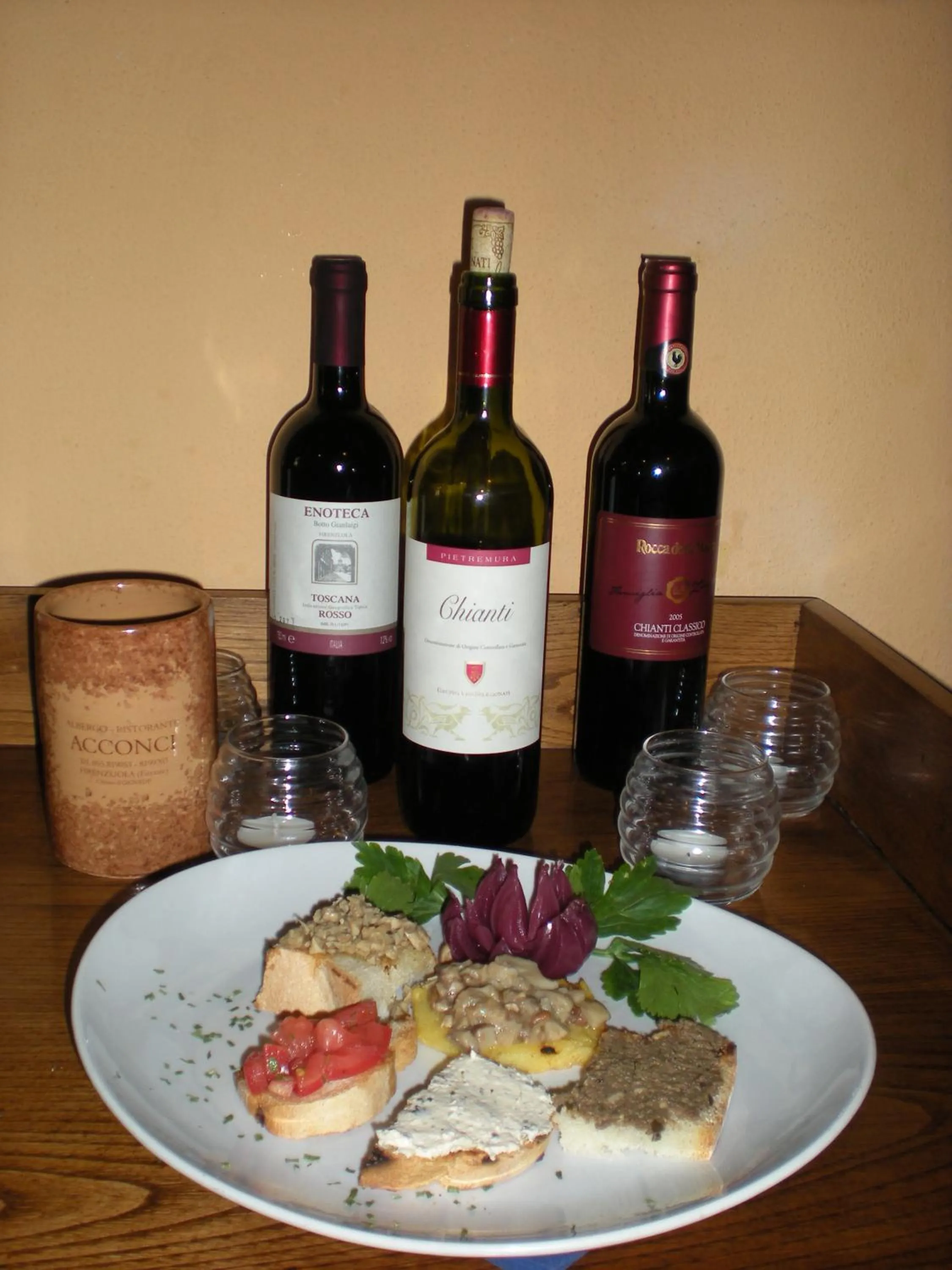 Food and drinks in Hotel Piccola Firenze