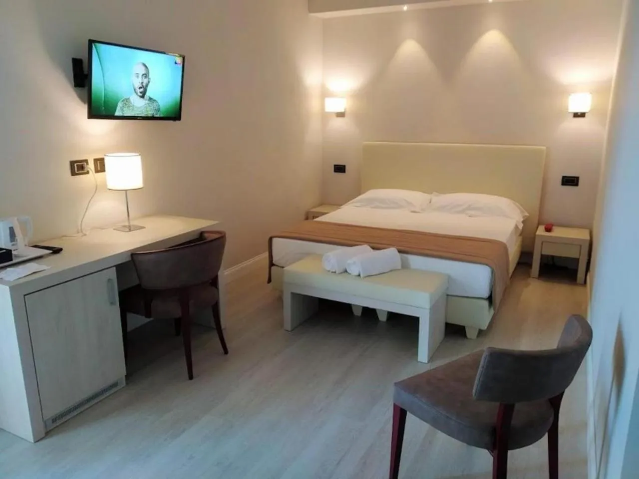 Bed in Hotel Villa Barsanti