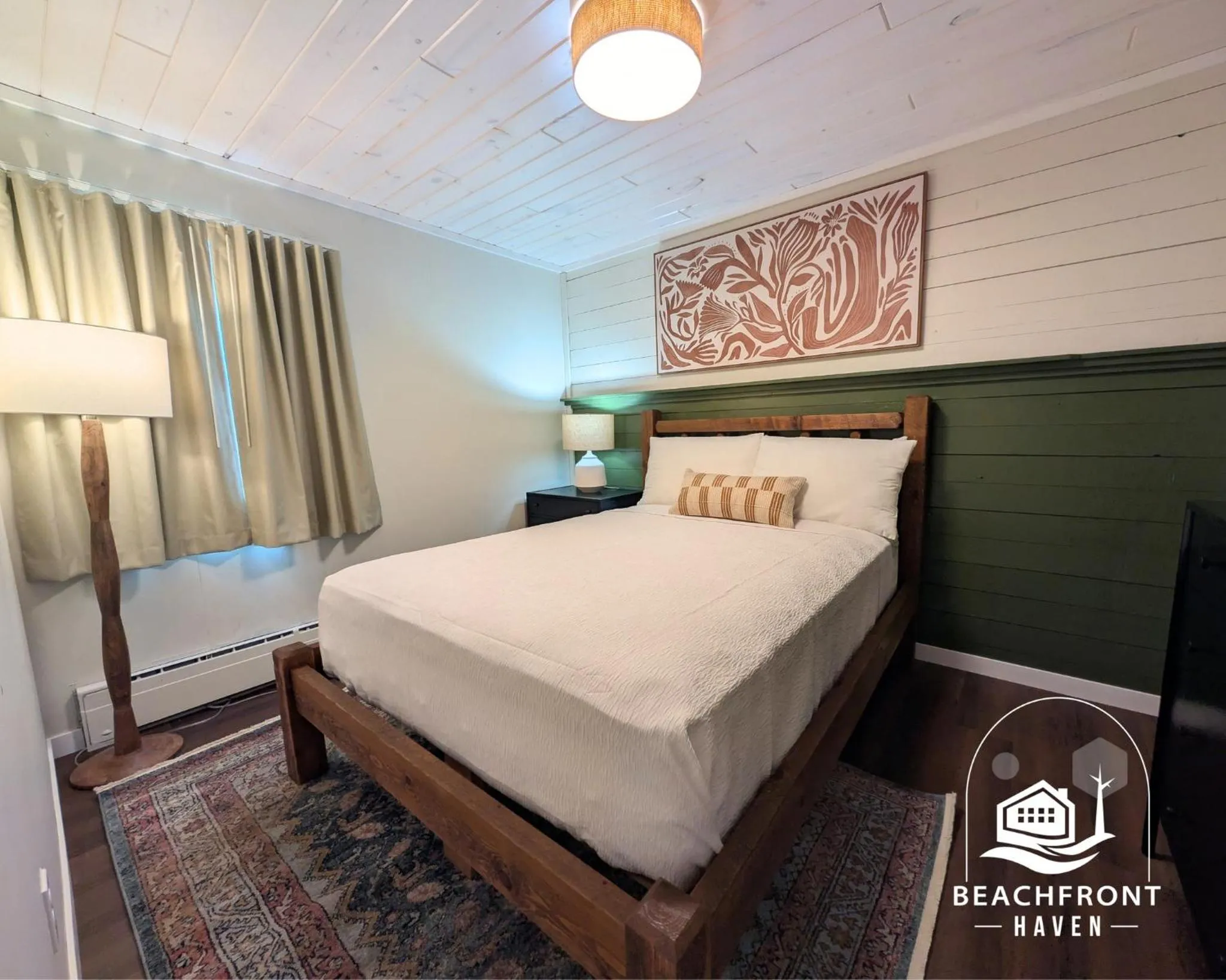 Bed in Beachfront Haven