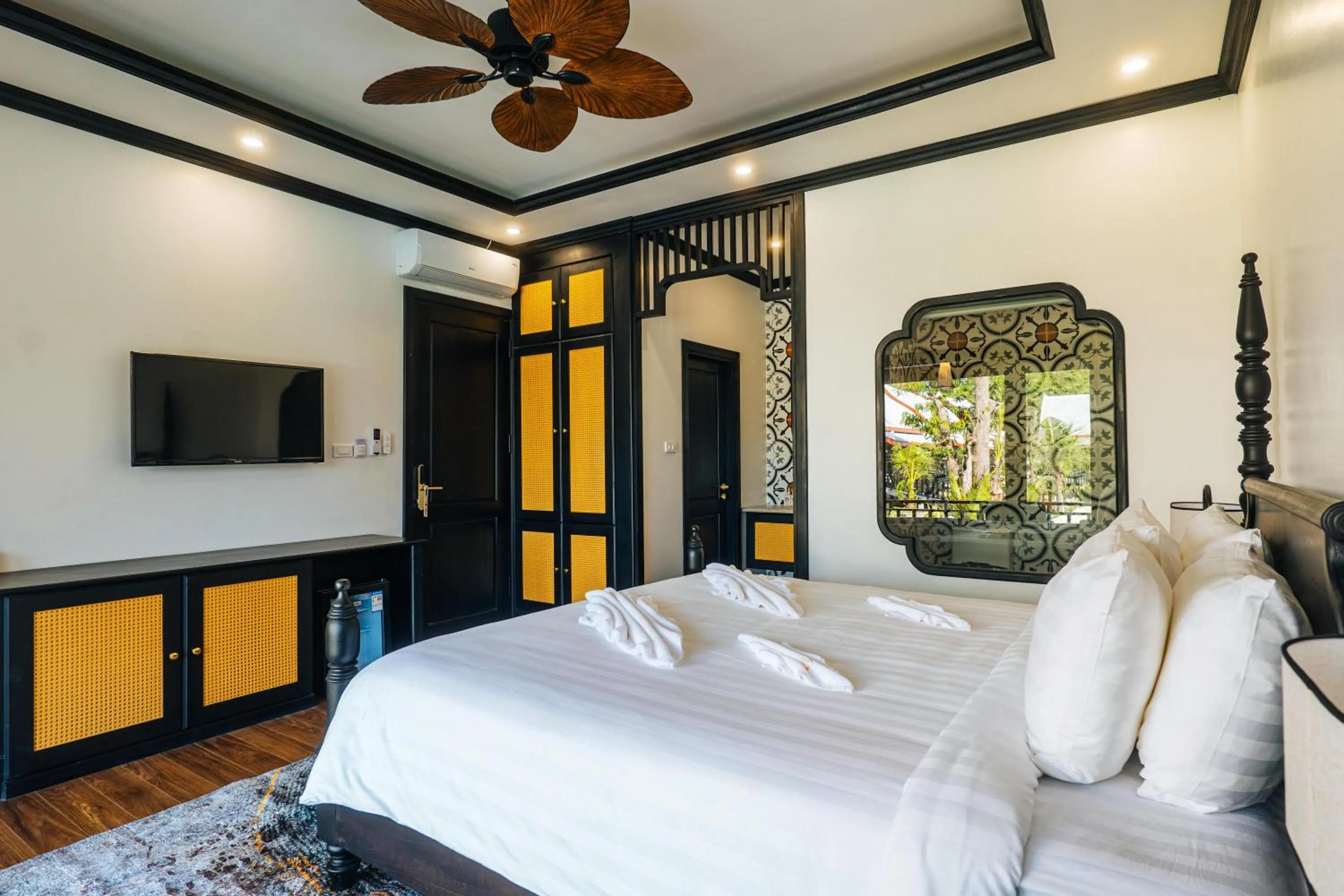 Bed in Mimosa Luangprabang Garden