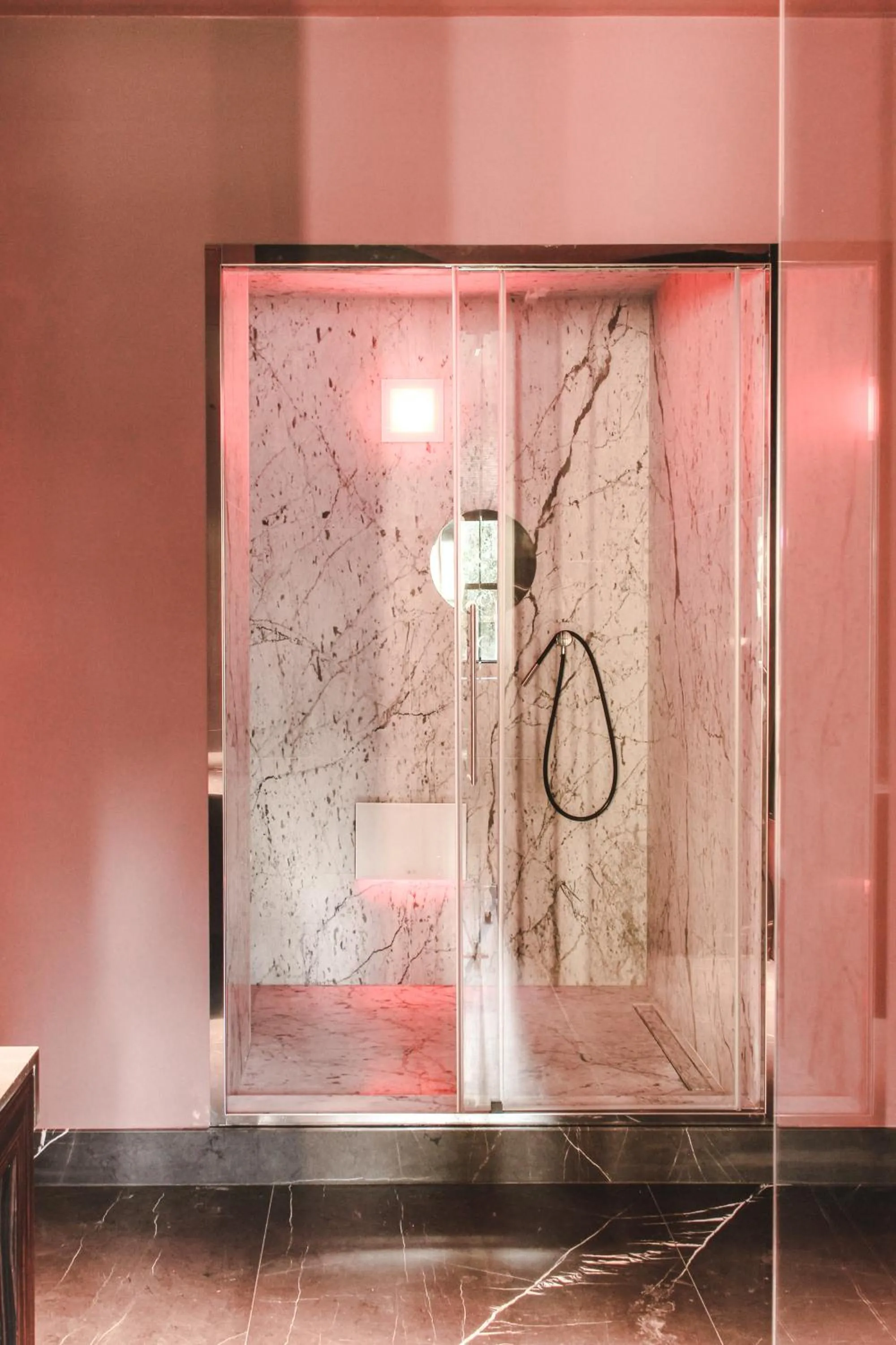 Shower in Villa Campomaggio Resort & SPA