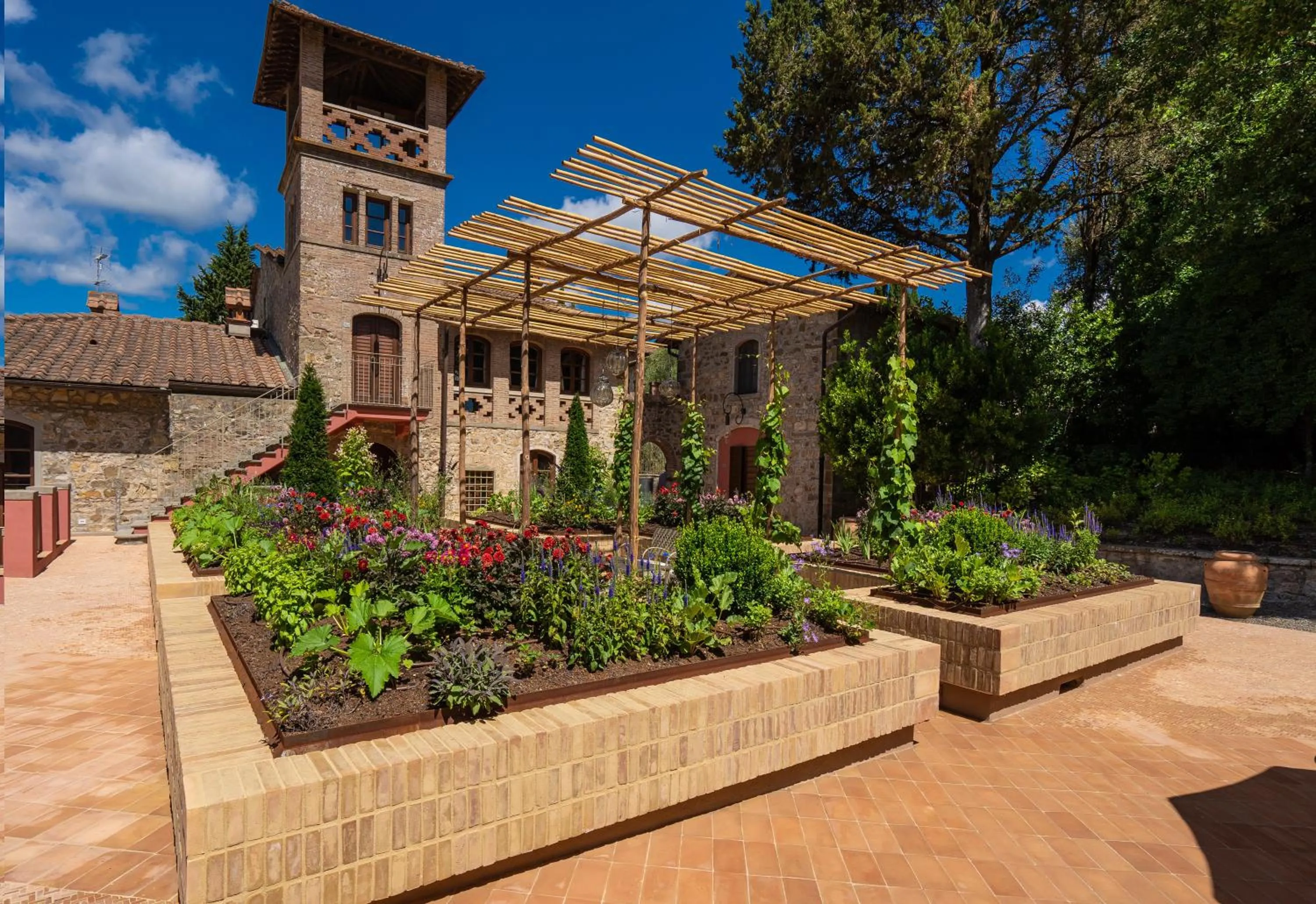 Garden in Villa Campomaggio Resort & SPA