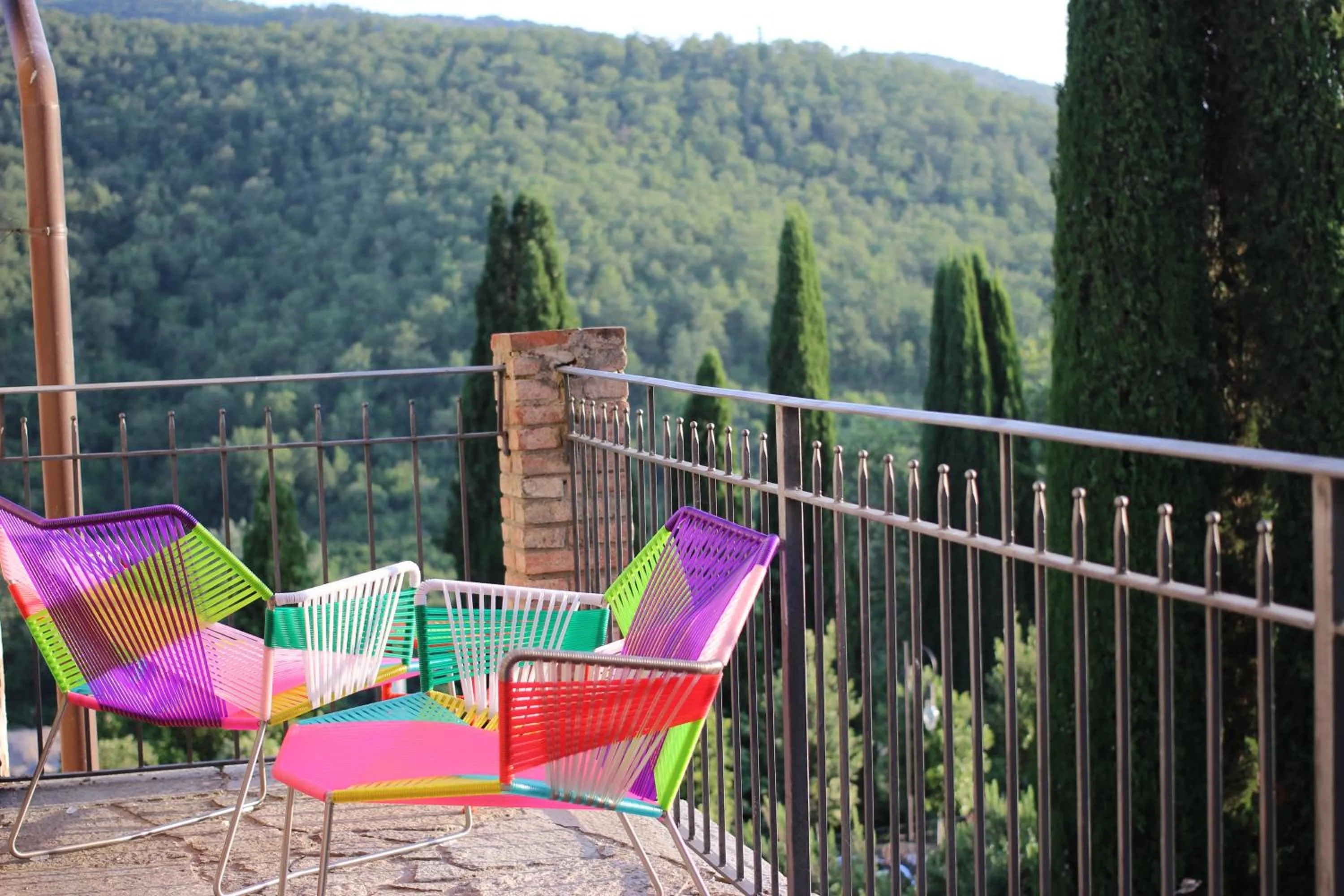 Balcony/Terrace in Villa Campomaggio Resort & SPA