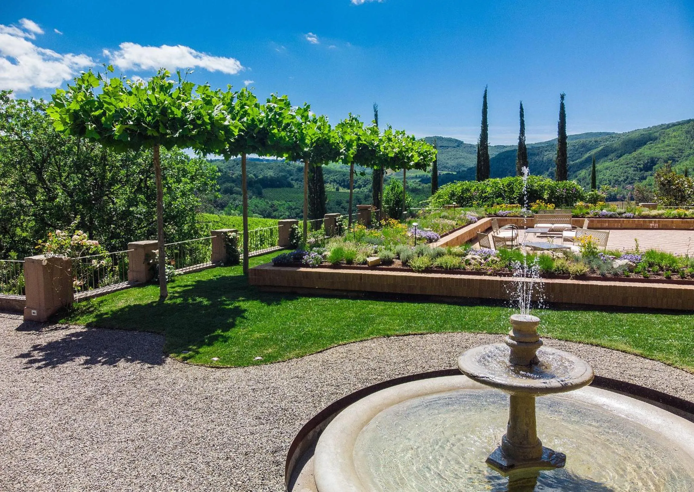 Patio in Villa Campomaggio Resort & SPA