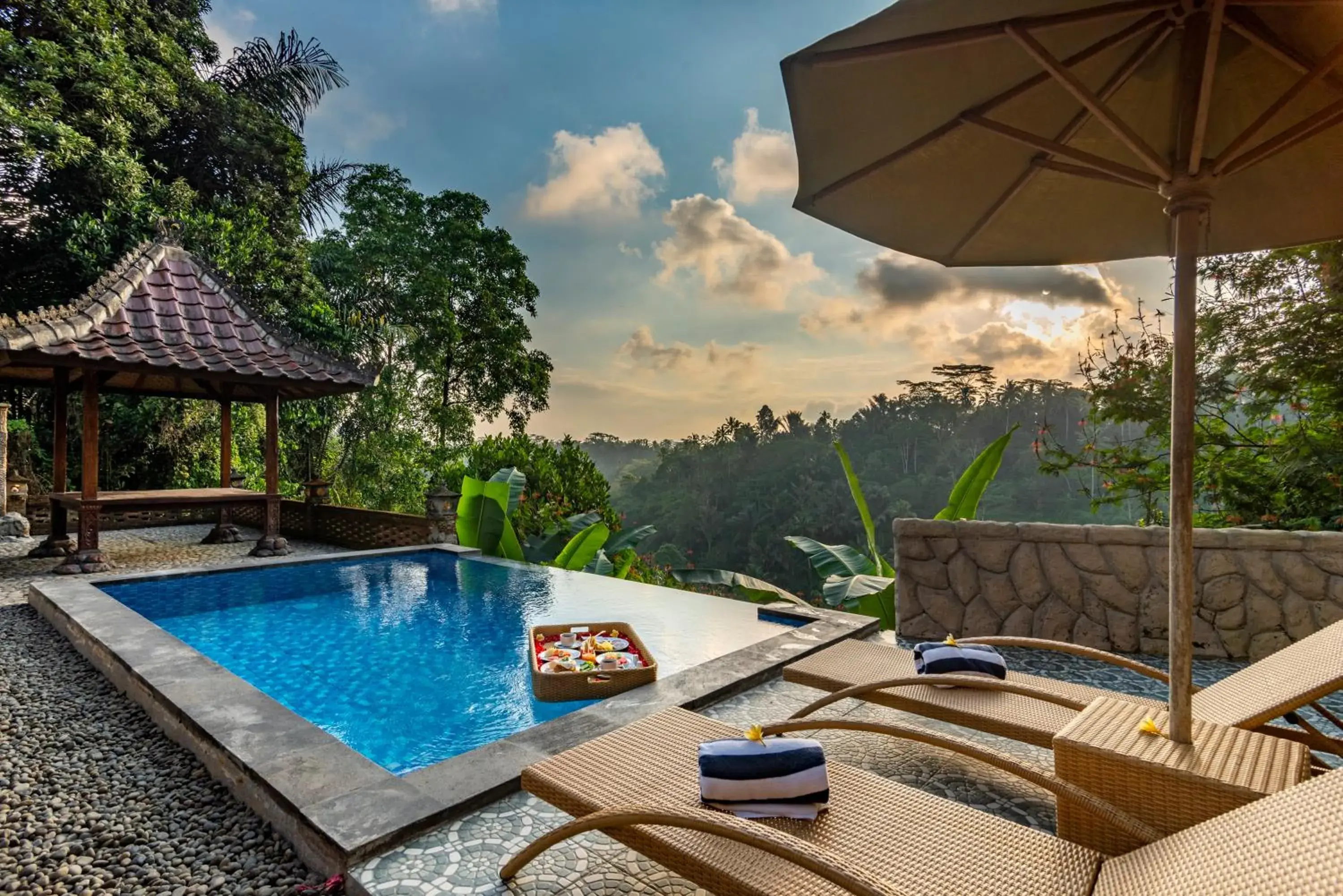 Two Bedroom Pool Villa Valley View with Gazebo in Bela's Vana Villa Ubud by Dhananjaya Hospitality Two Bedroom Pool Villa Valley View with Gazebo in Bela's Vana Villa Ubud by Dhananjaya Hospitality