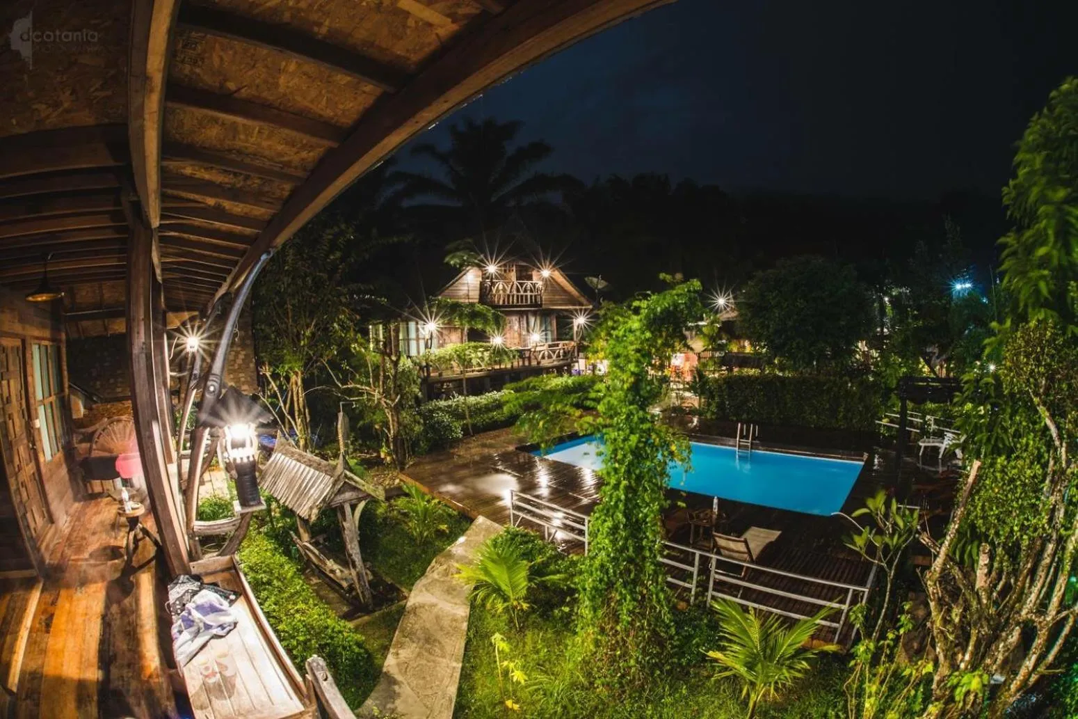 Pool view in Boutique Village Hotel