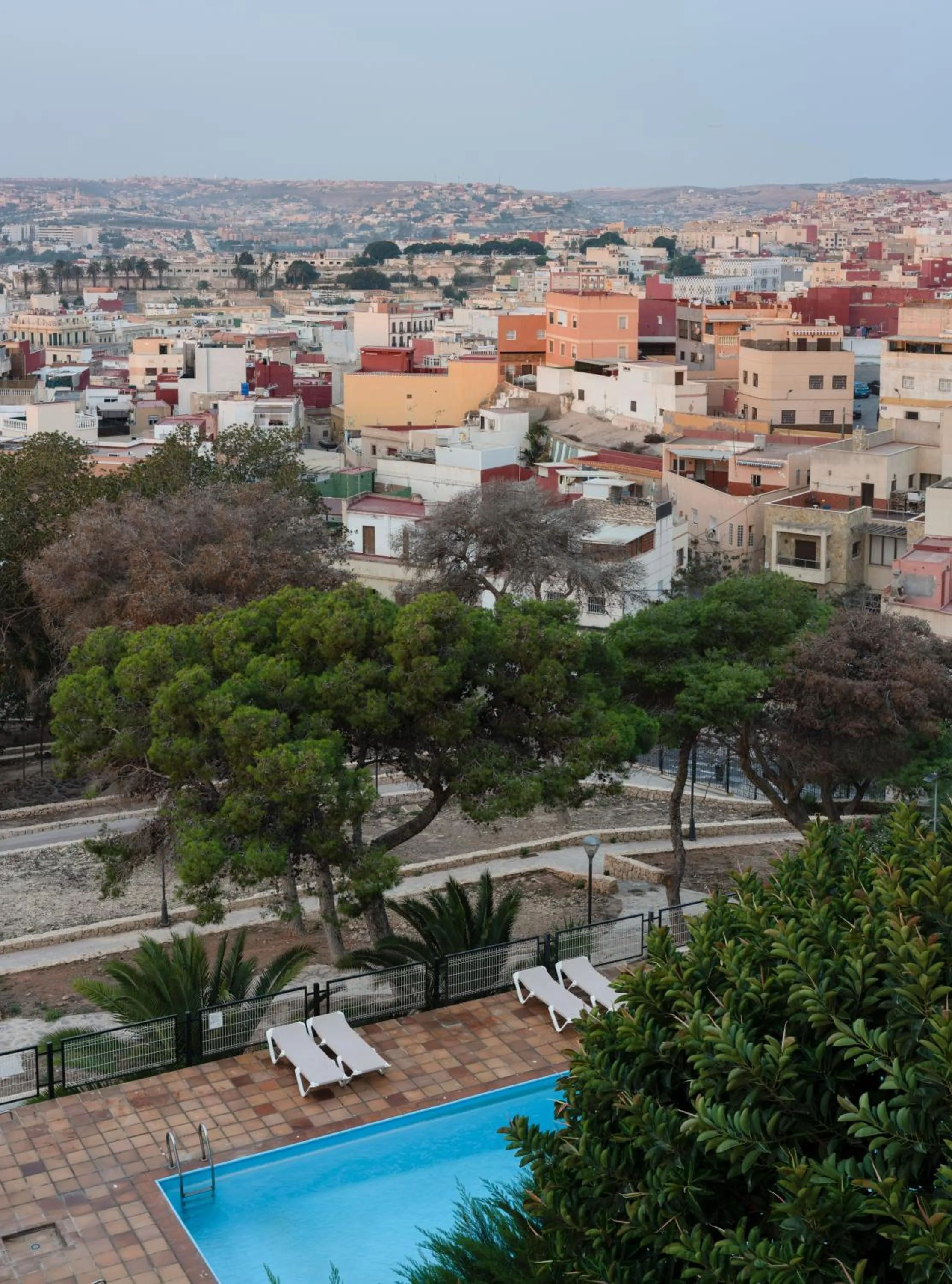 Pool view in Parador de Melilla