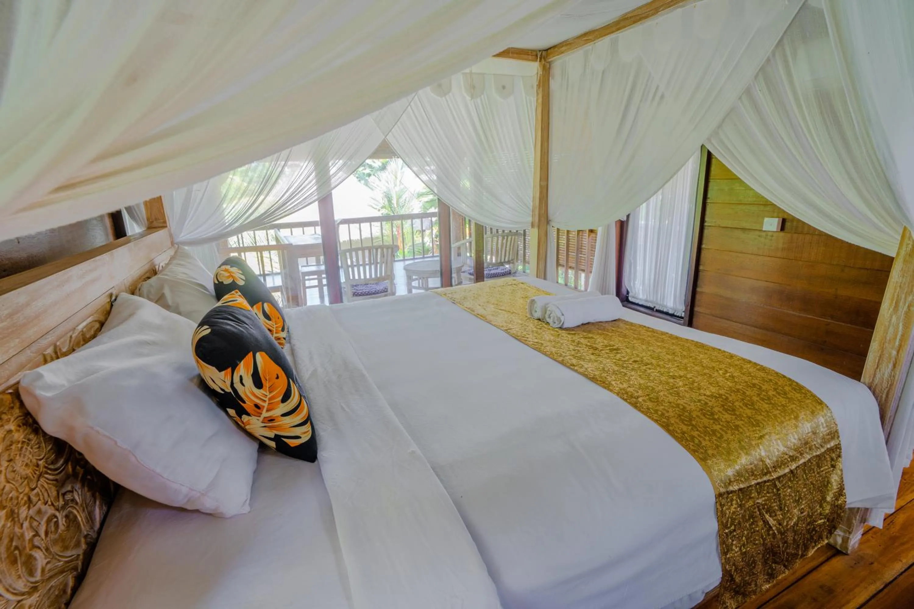 Bed in Ubud Sawah Scenery Villa and Homestay