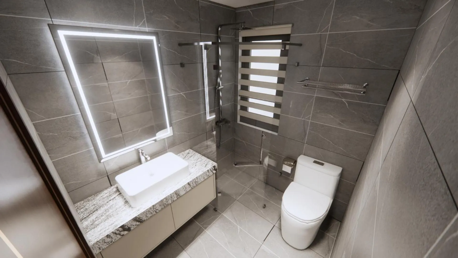 Shower in Aravelle Suites