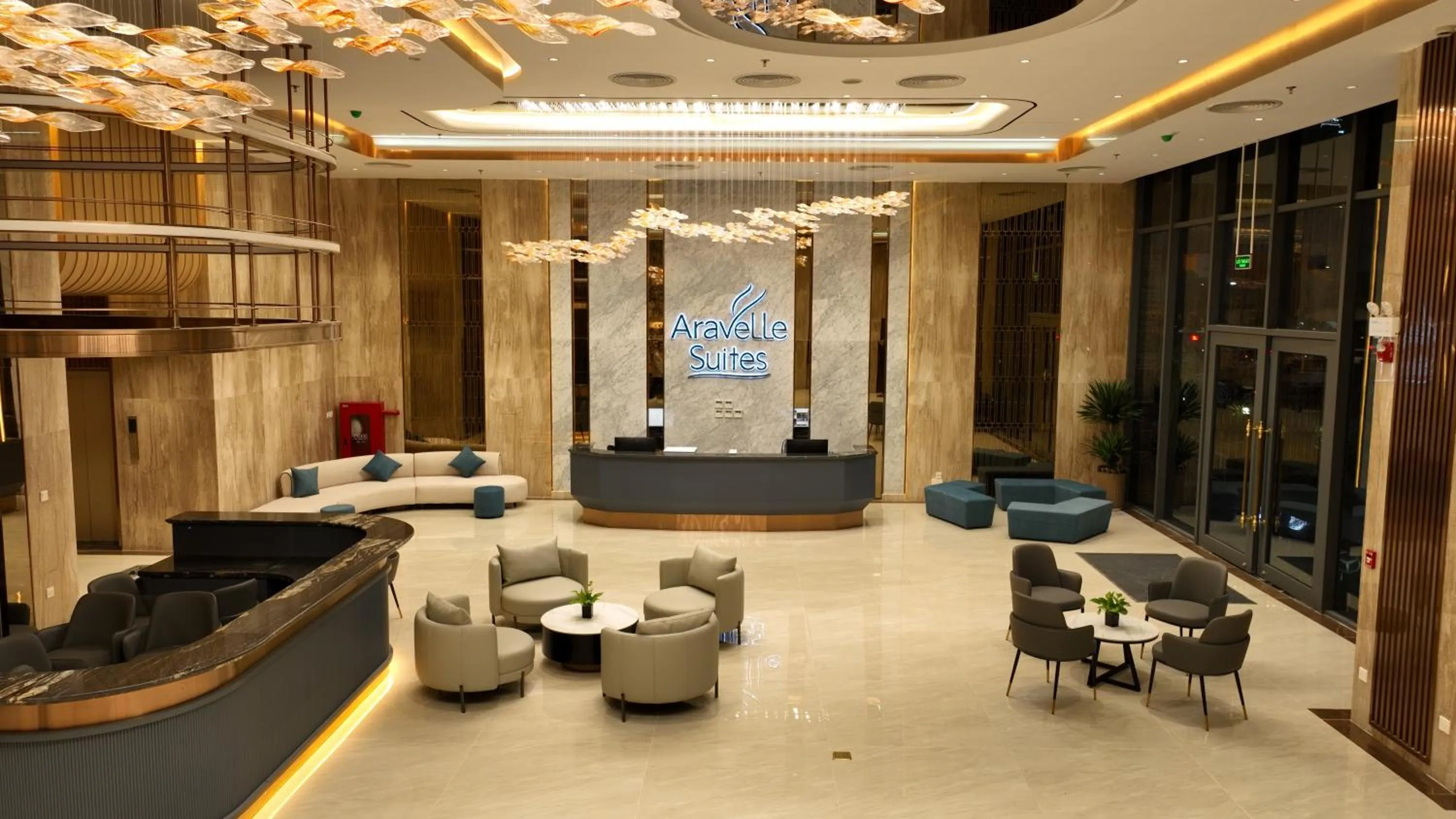 Lobby or reception in Aravelle Suites