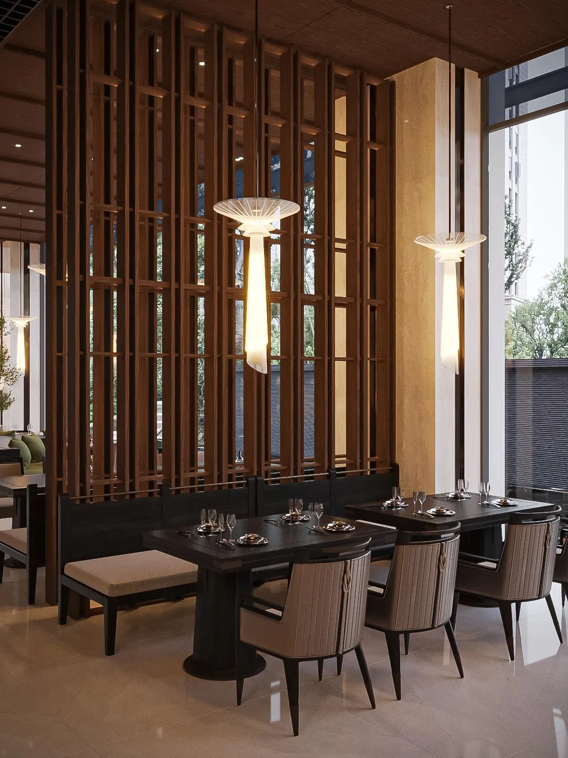 Restaurant/places to eat in Aravelle Suites