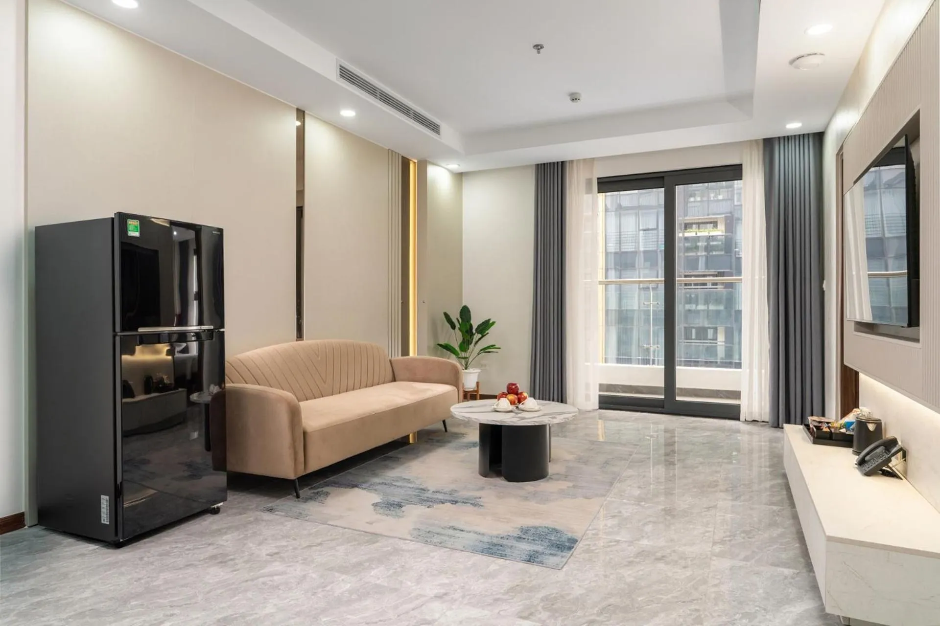 Living room in Aravelle Suites