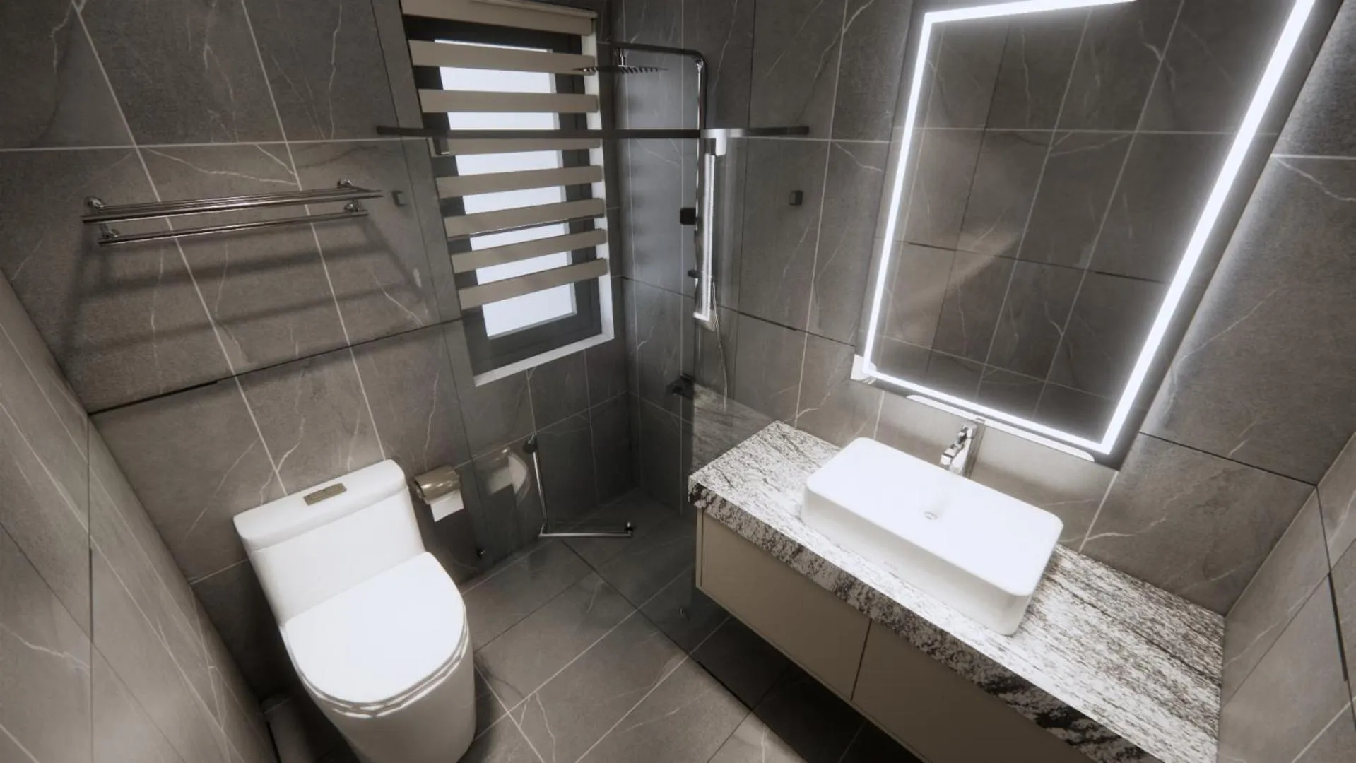 Shower in Aravelle Suites