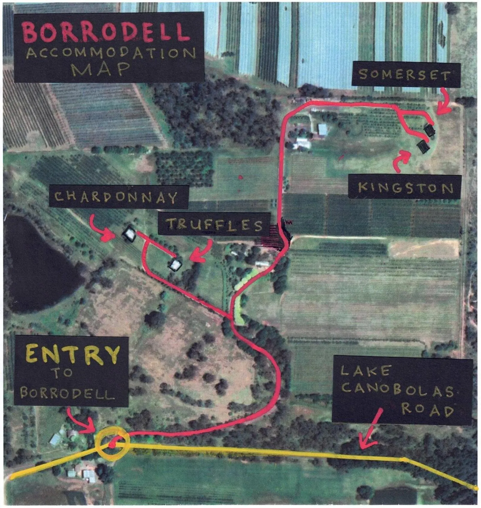 Property building in Borrodell Vineyard