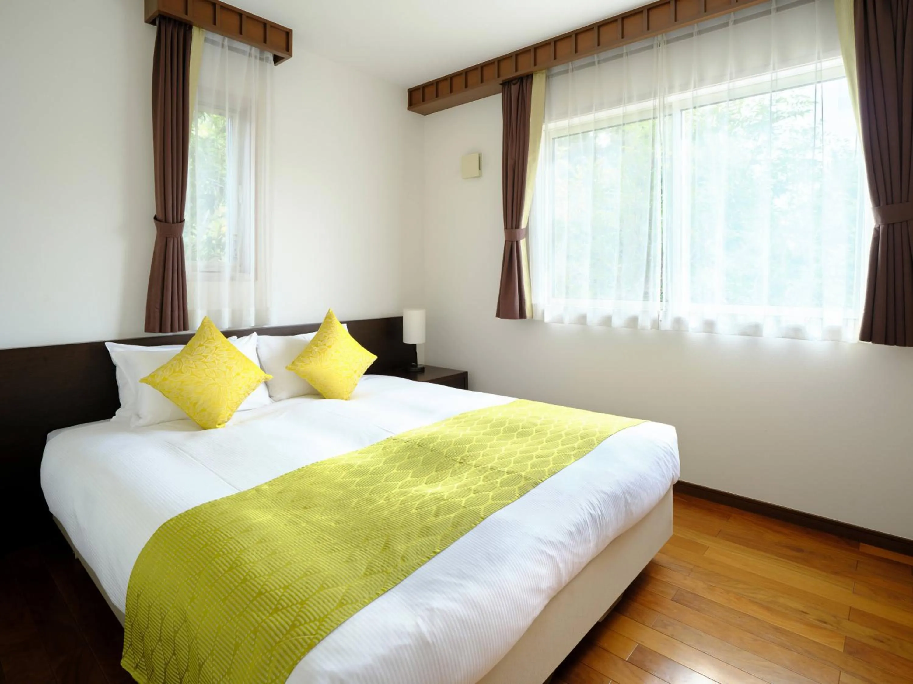 Bed in Koyaru-no-sato Doggys Island