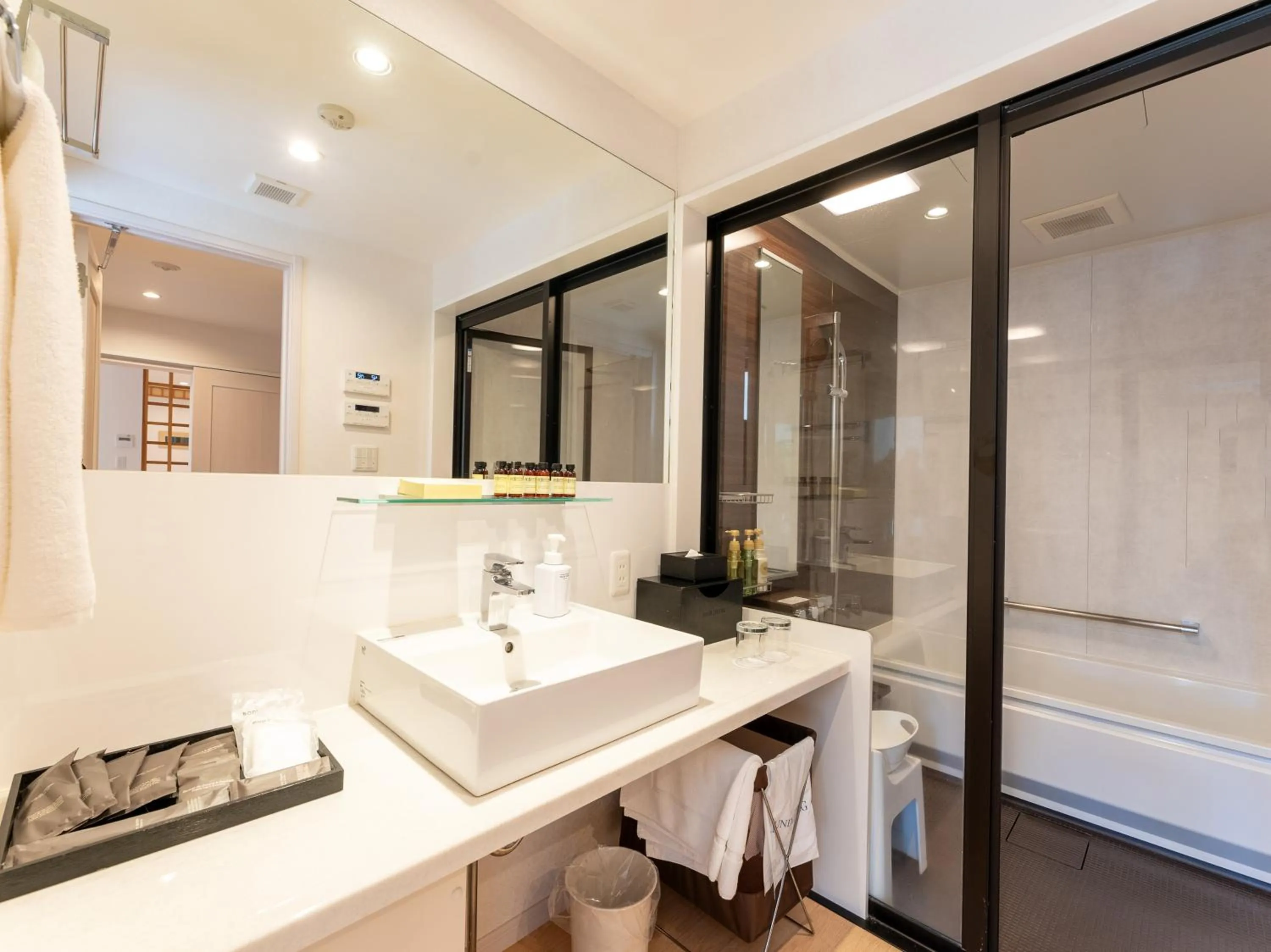 Shower in Koyaru-no-sato Doggys Island