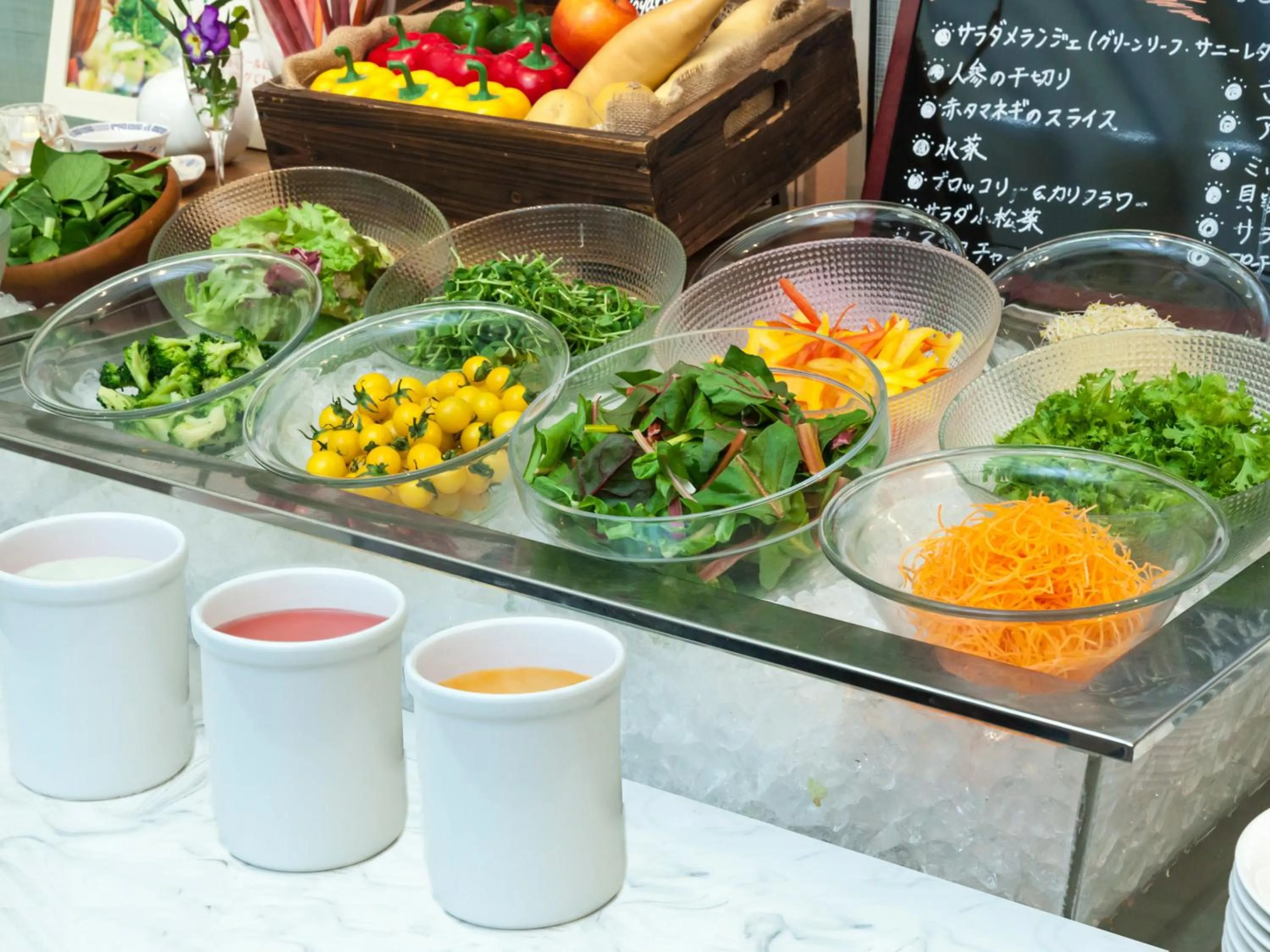 Buffet breakfast in Koyaru-no-sato Doggys Island