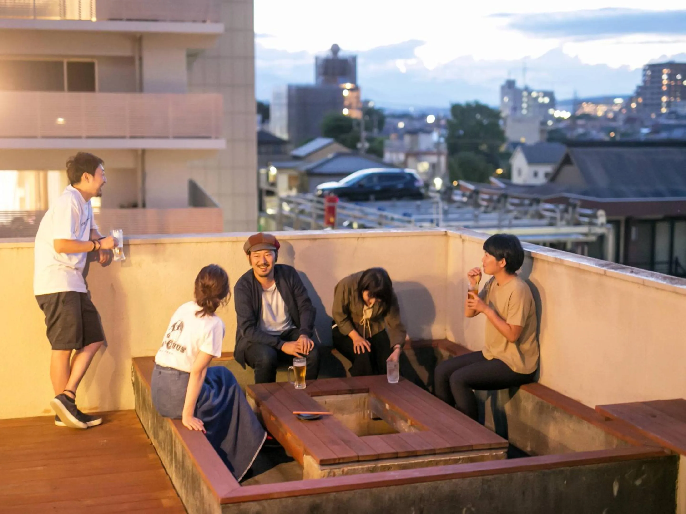 Patio in Bacchus Kofu Guesthouse