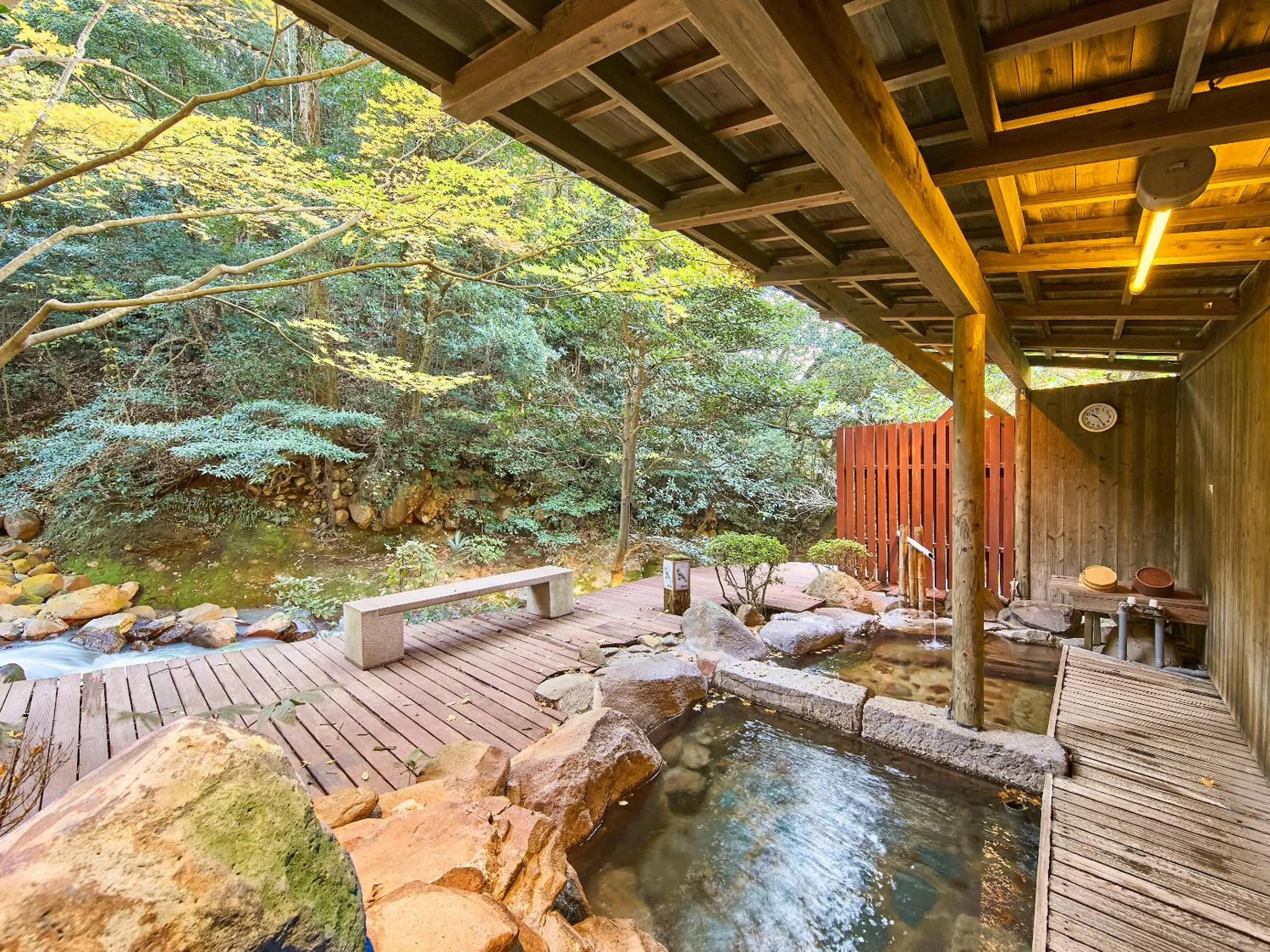 Open Air Bath in Kirishima Momijidani Seiryuso