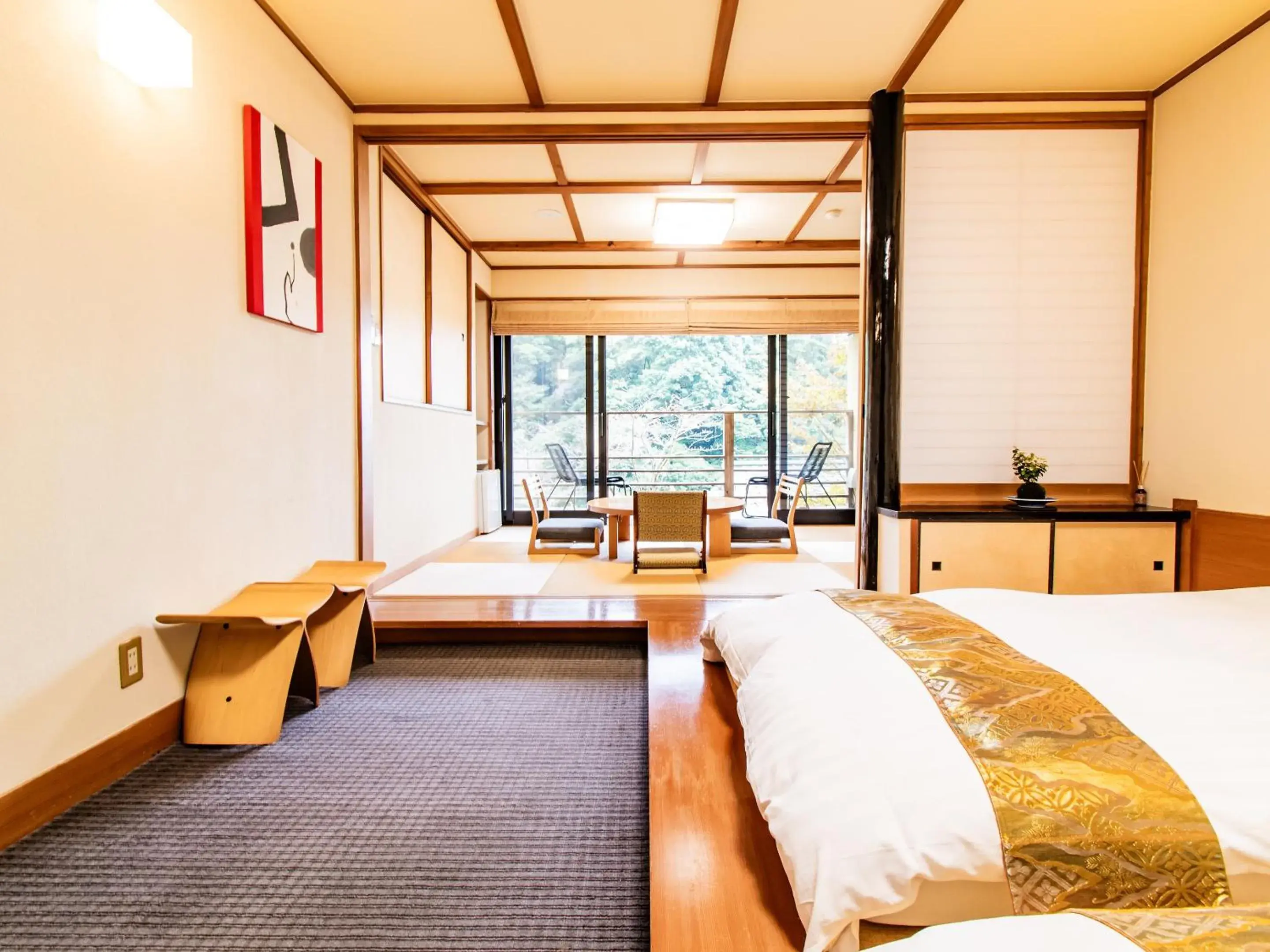 Room with Tatami Area with Shared Bathroom - single occupancy in Kirishima Momijidani Seiryuso Room with Tatami Area with Shared Bathroom - single occupancy in Kirishima Momijidani Seiryuso