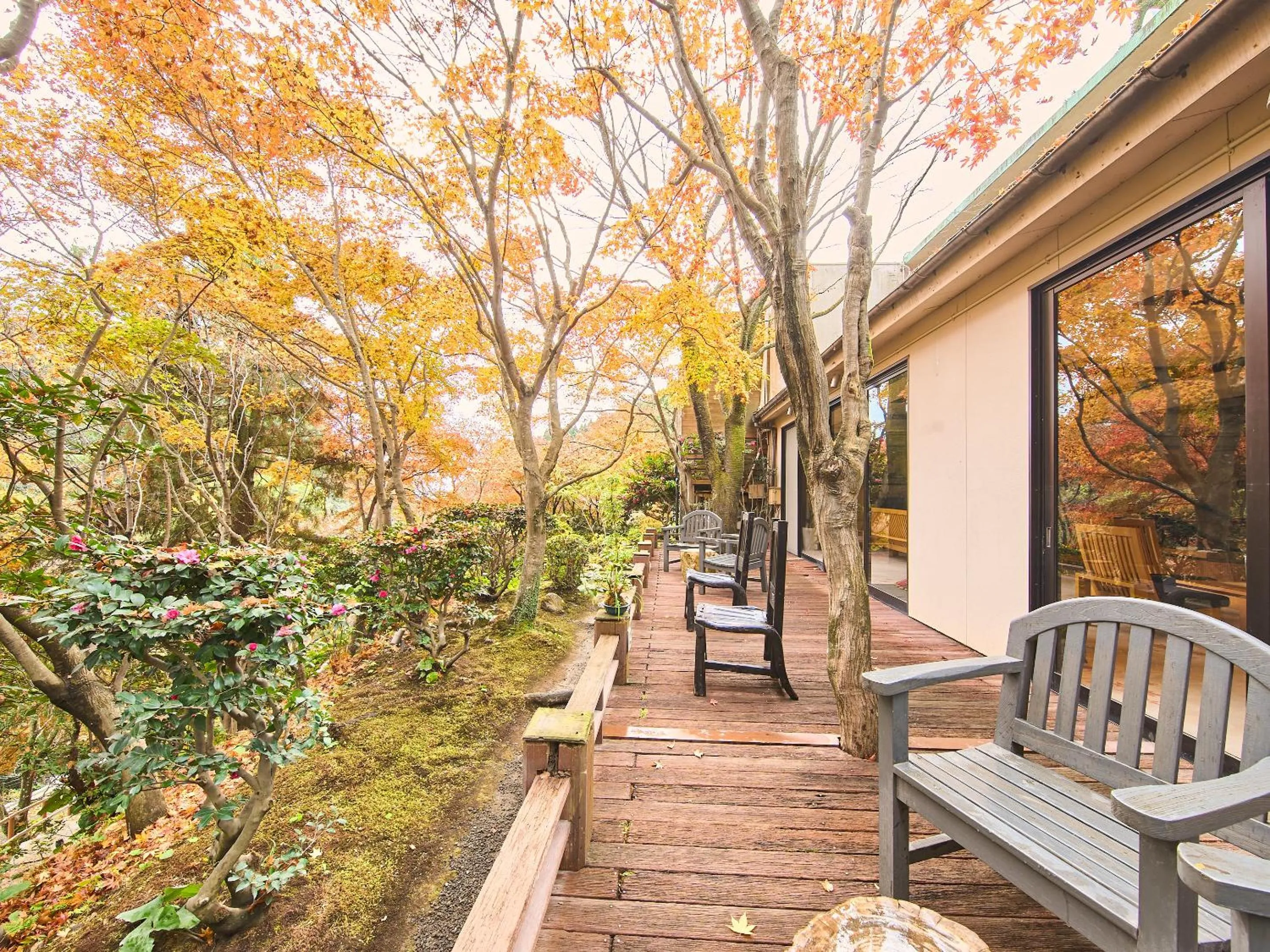 Balcony/Terrace in Kirishima Momijidani Seiryuso